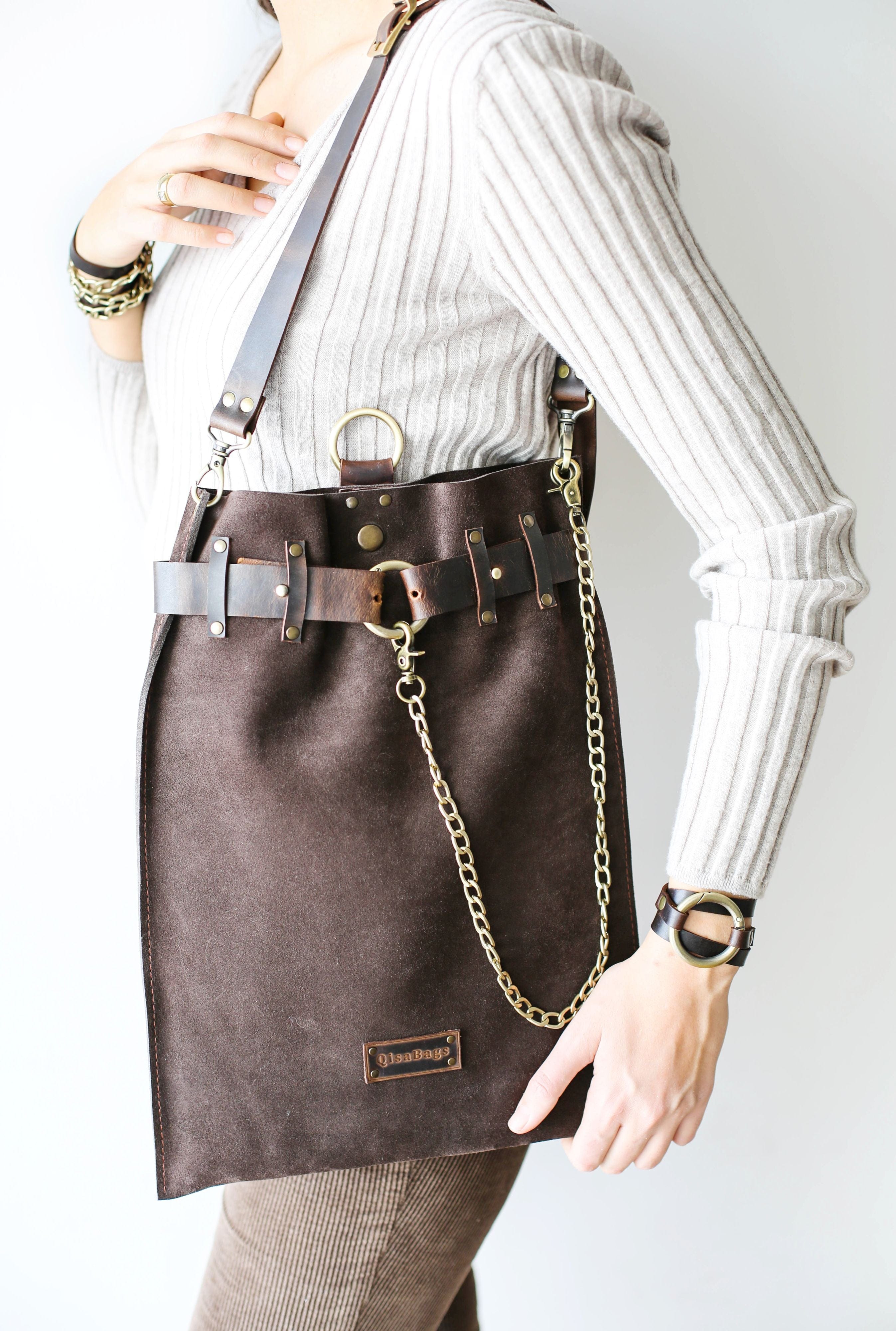 Leather Purse Brown