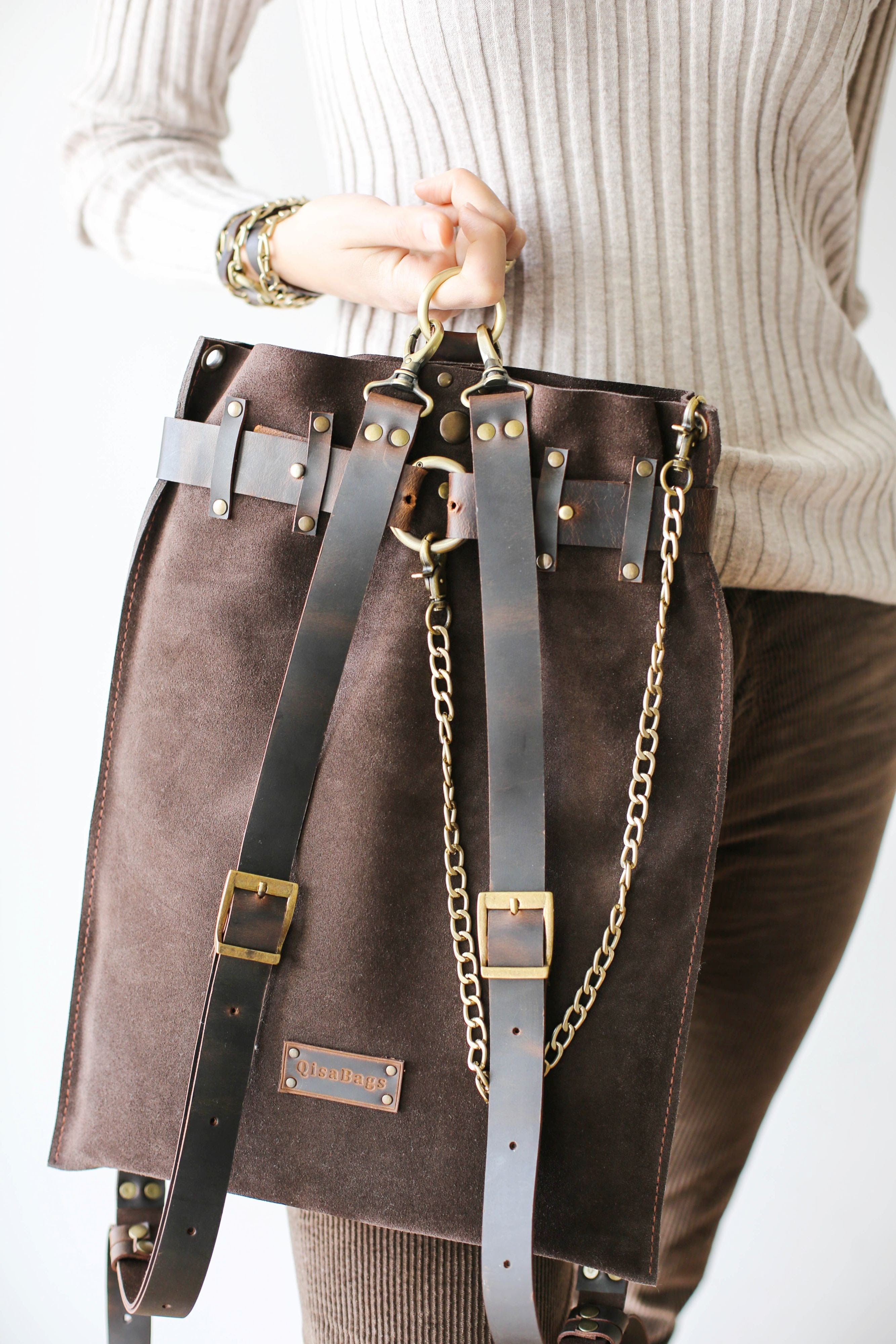 Leather crossbody bag