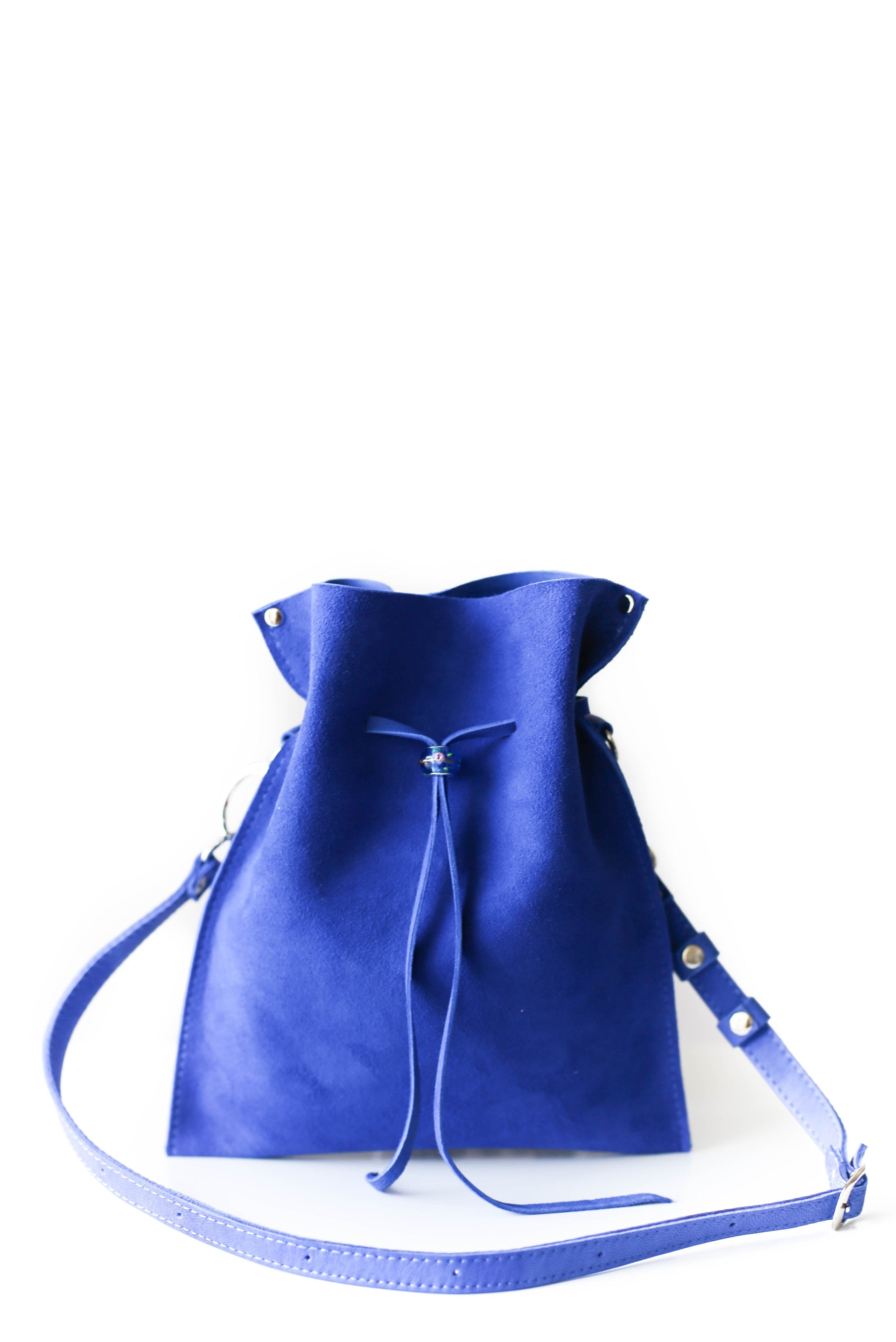 Blue leather Pouch
