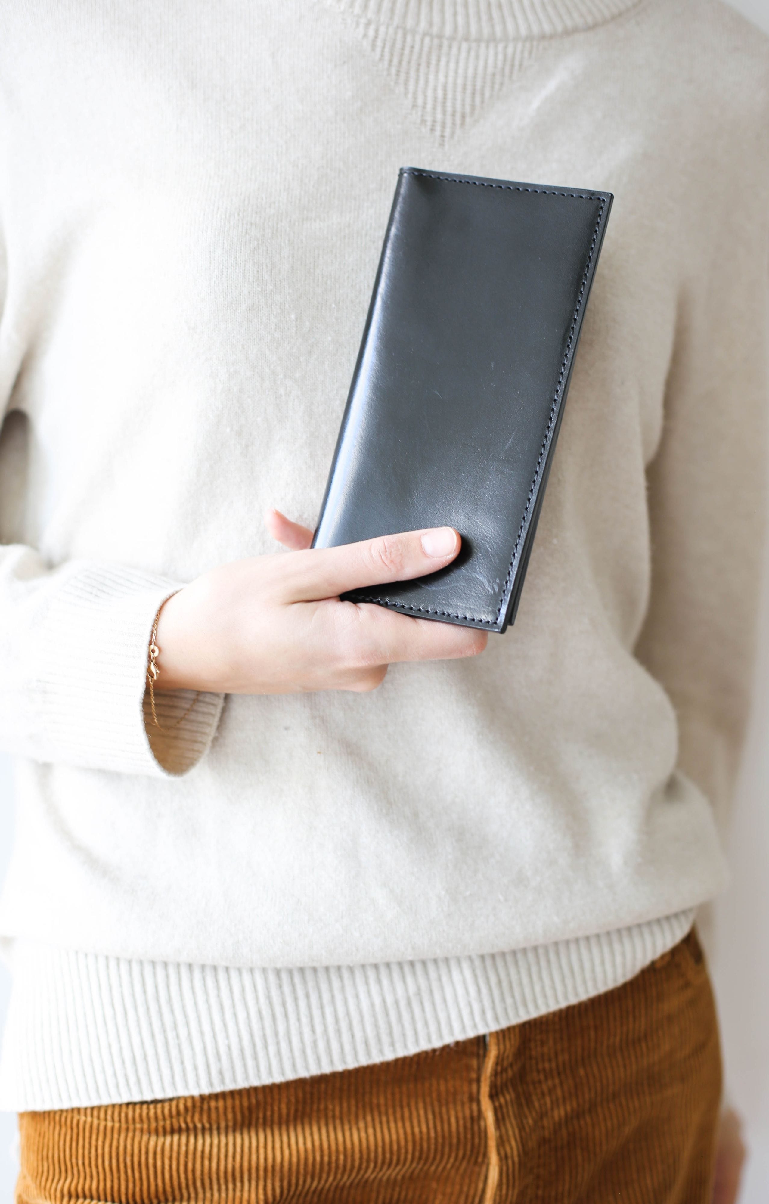 Bifold Black Leather Wallet