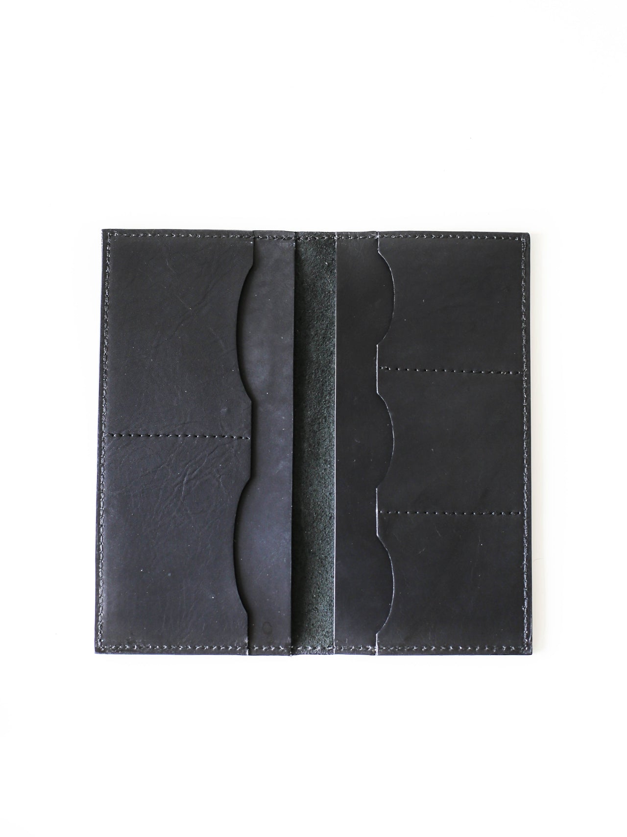 Black Long Leather wallet design for Men