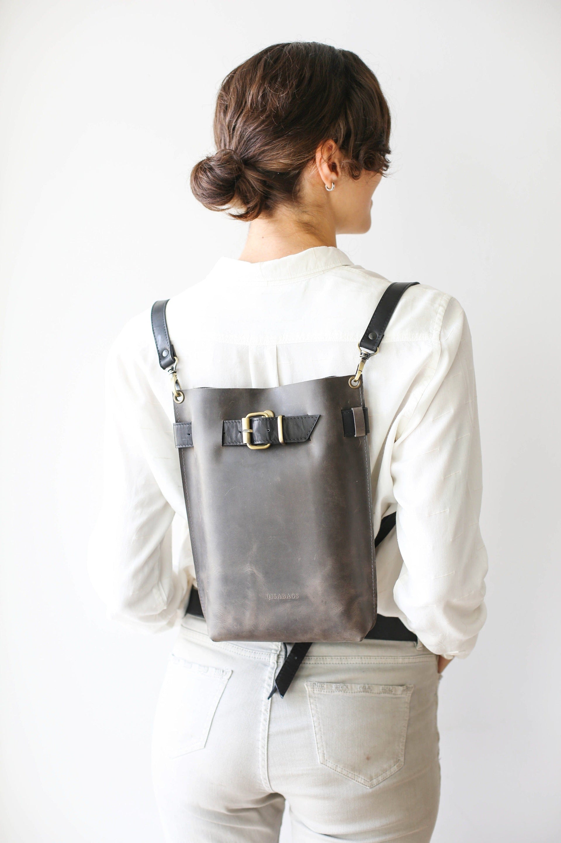 women's leather backpack purse