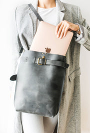 leather convertible backpack
