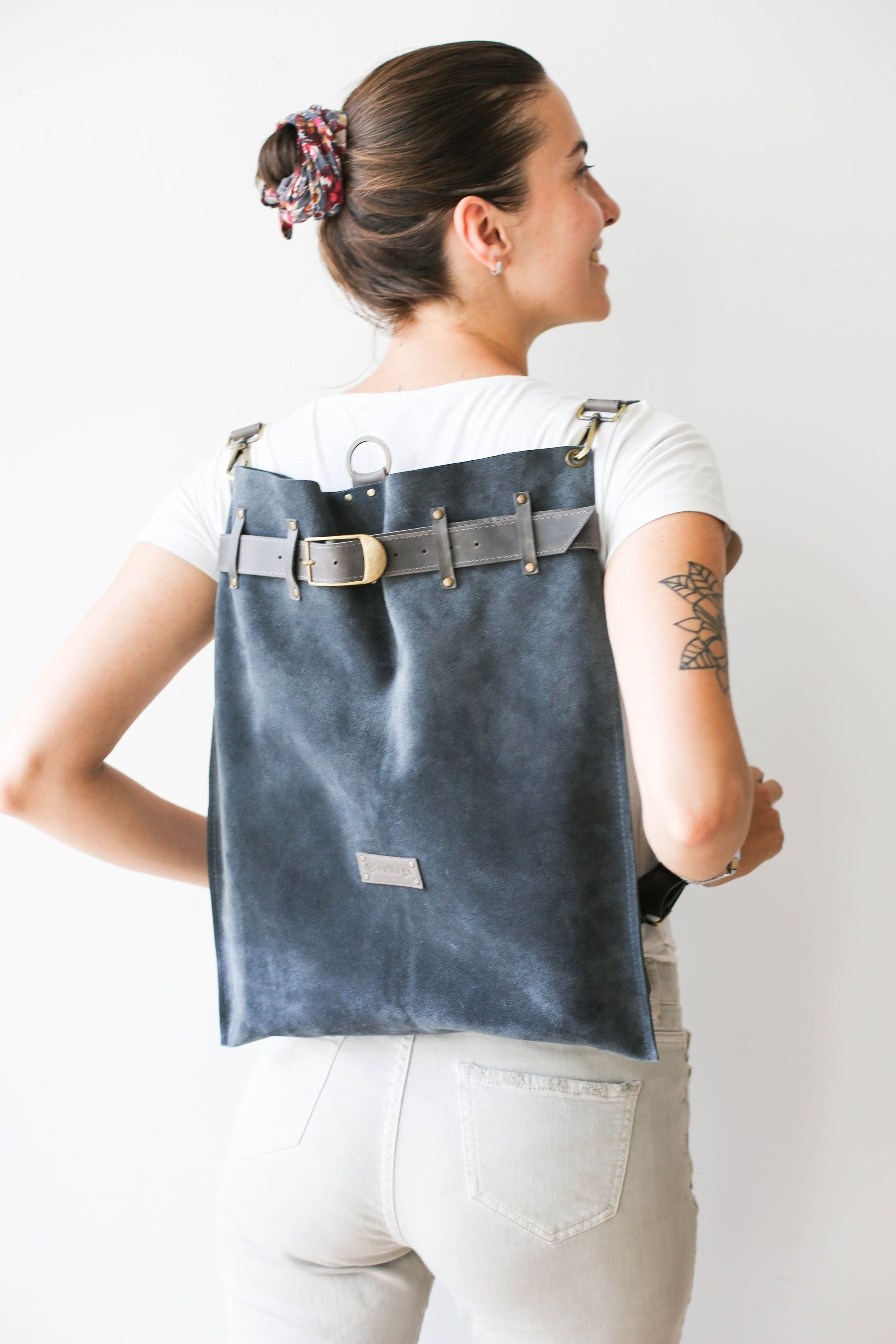 Suede Backpack