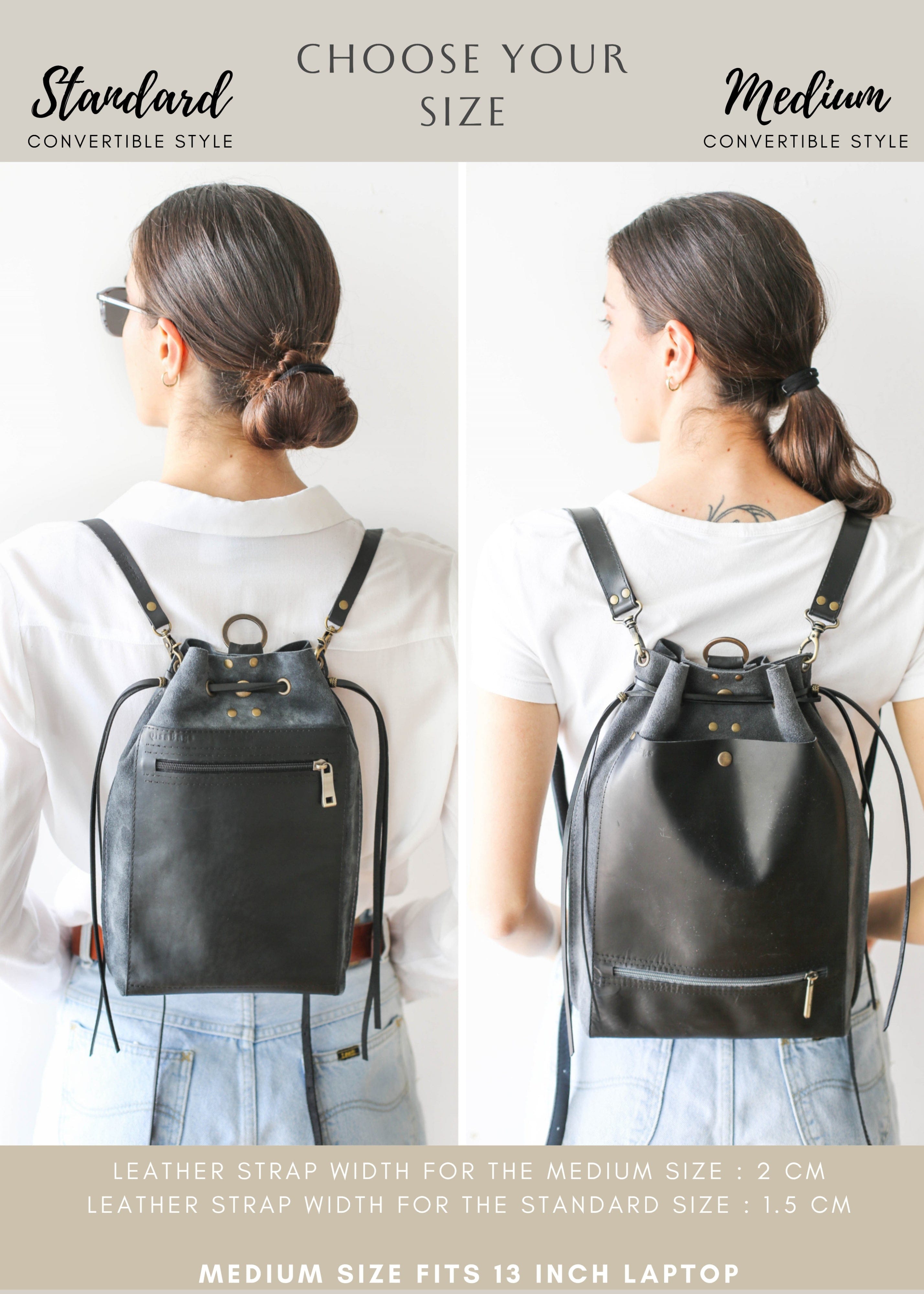 leather women's backpacks