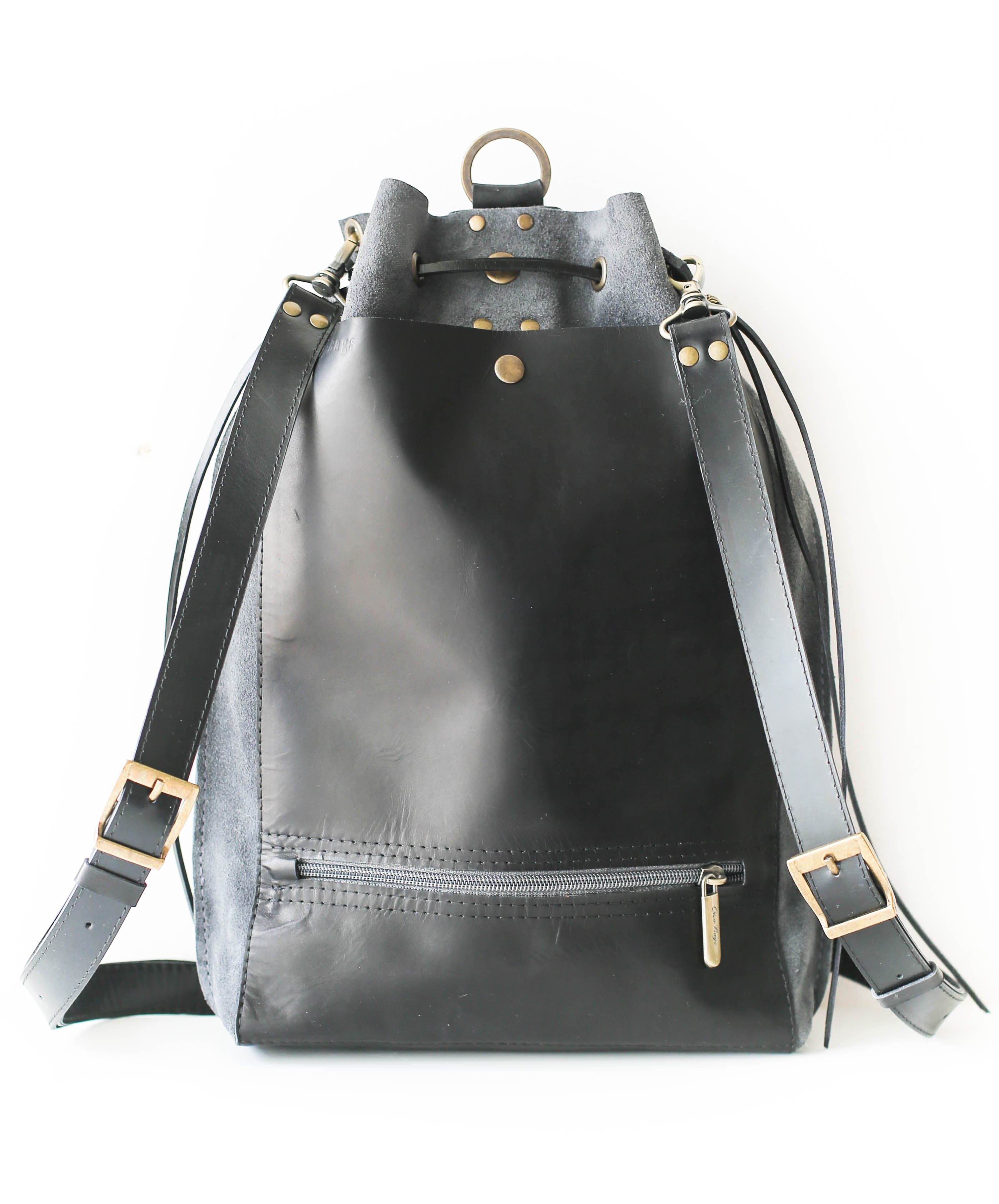 leather backpack purse for women