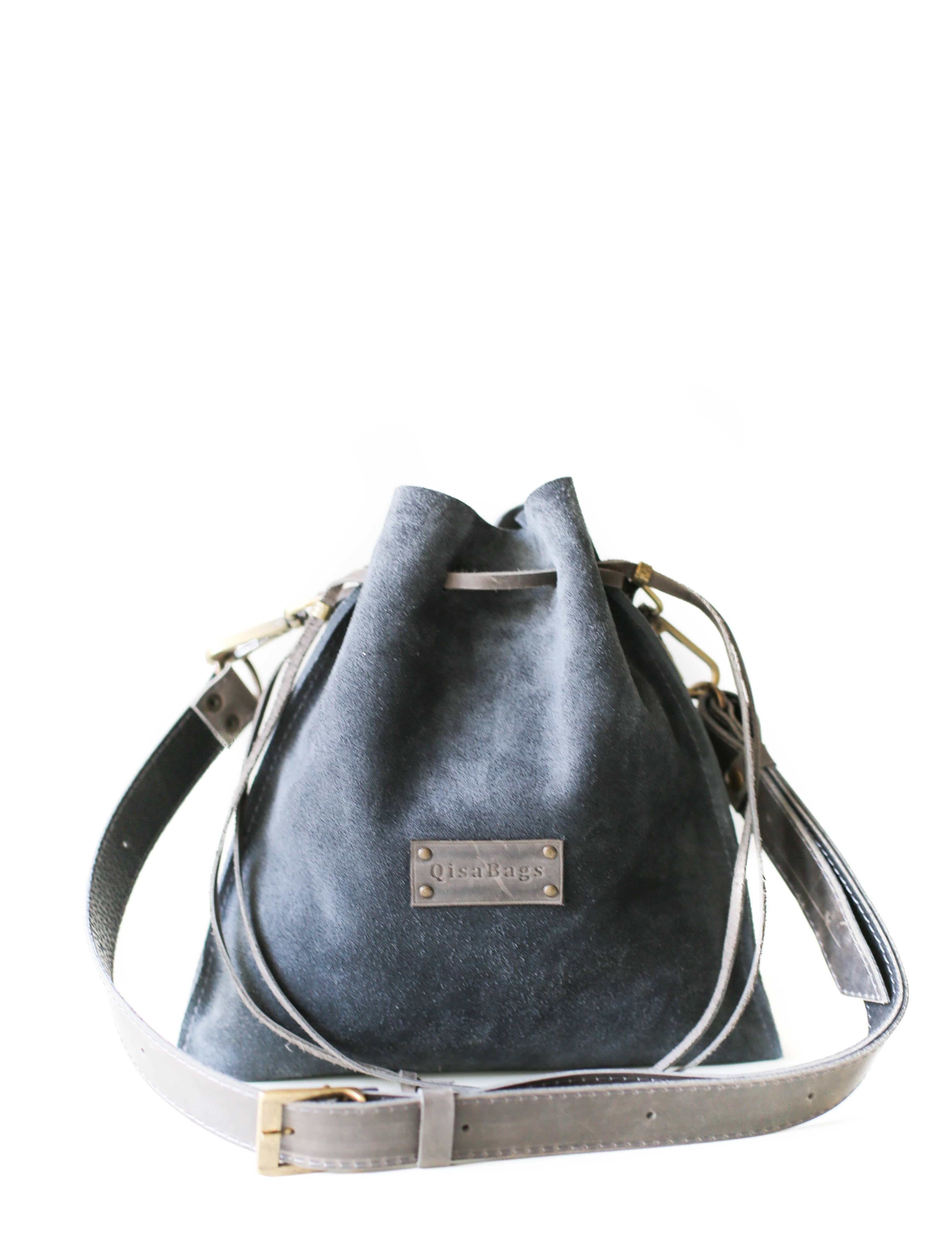 Suede Bucket Bag