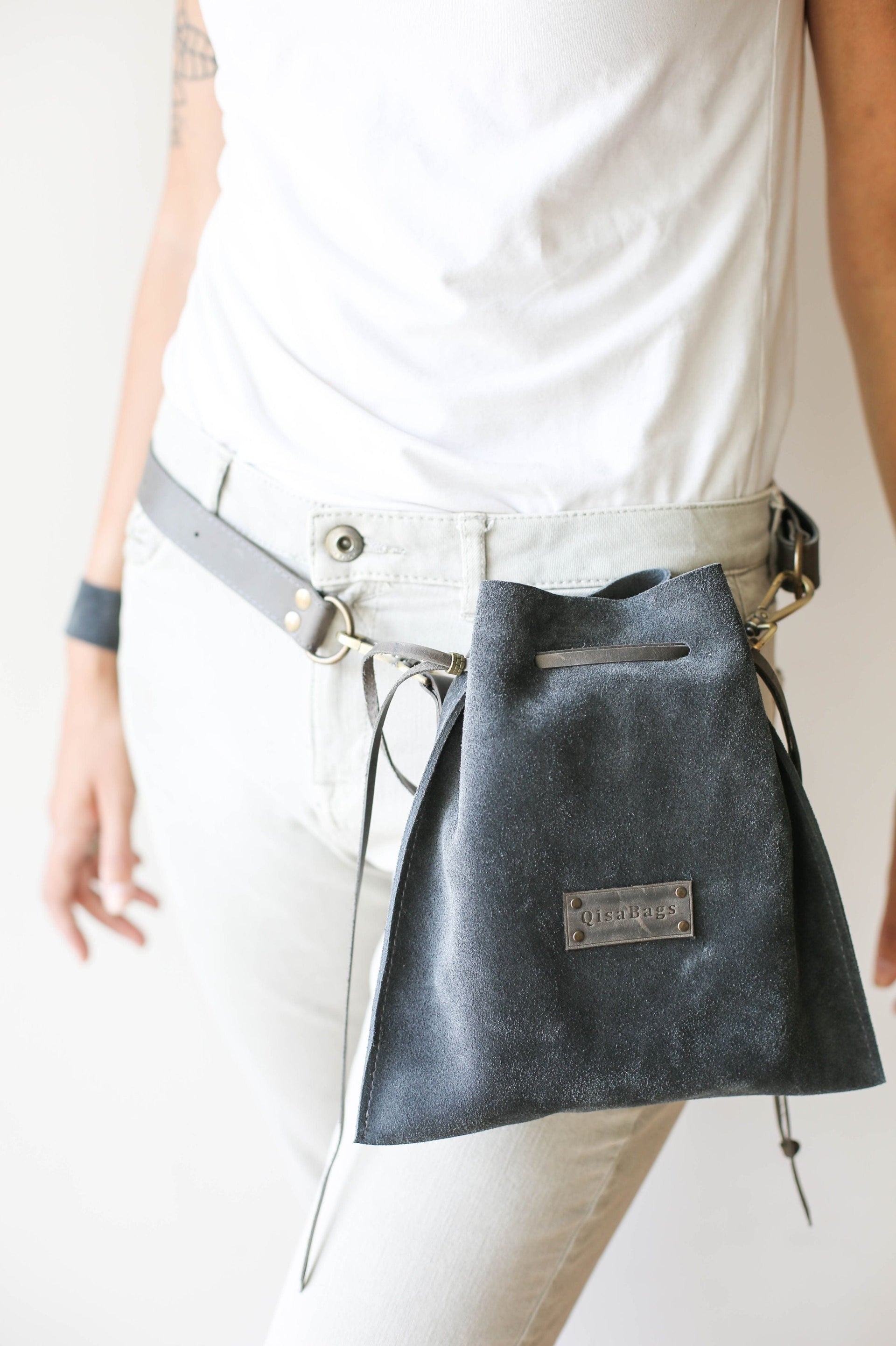 Minimal Leather Fanny Pack