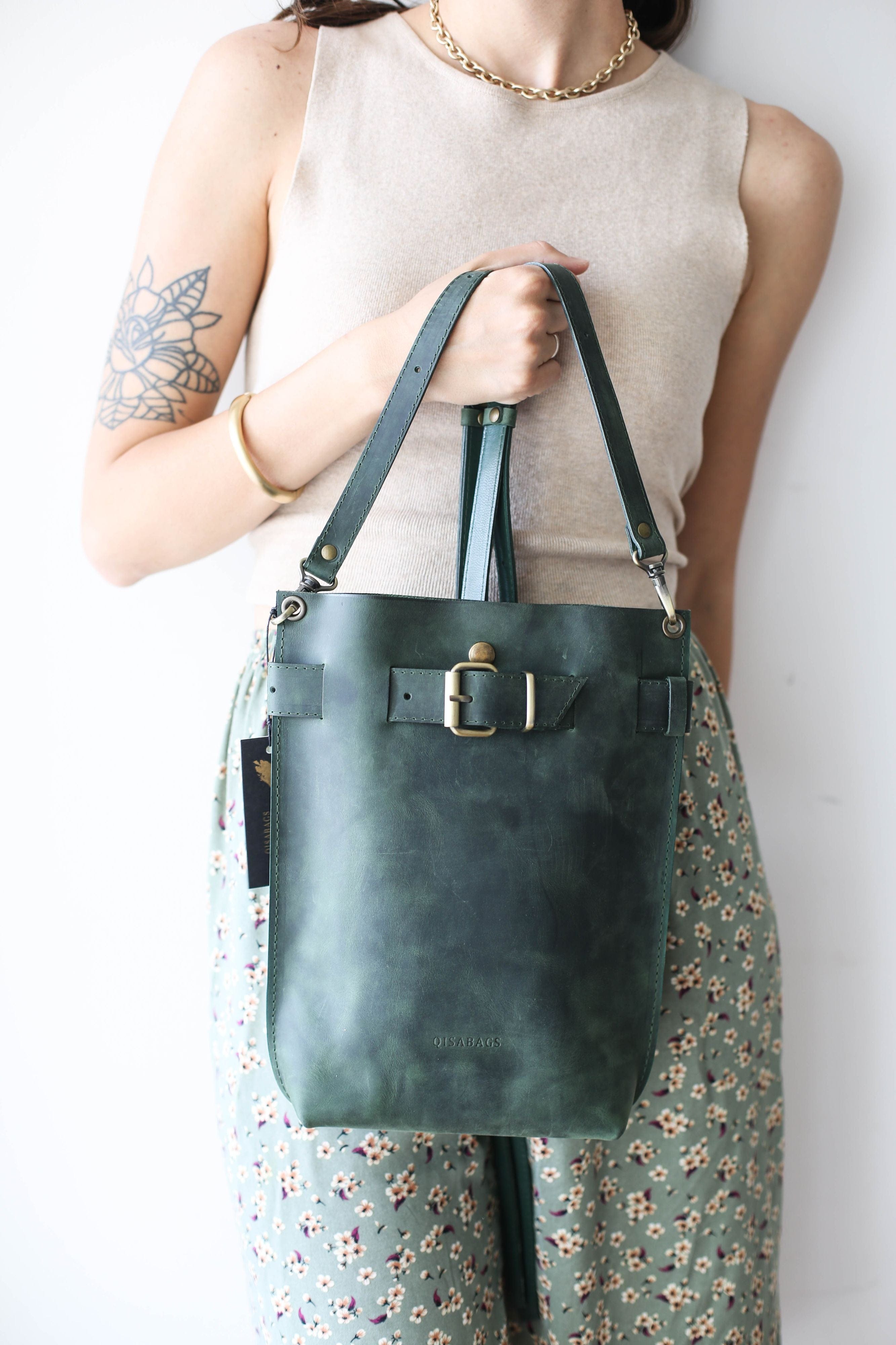 handmade leather bag