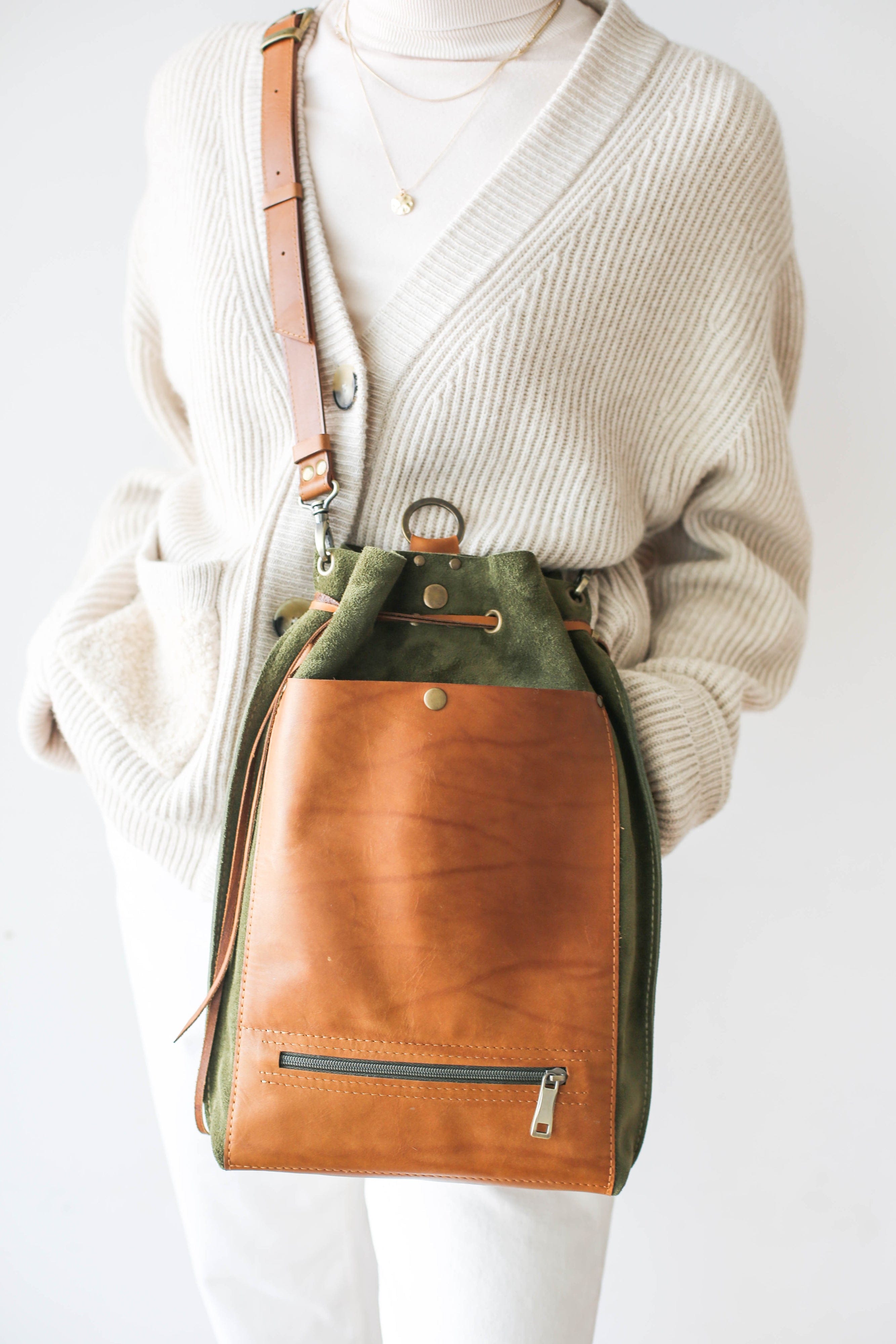 leather backpack purse