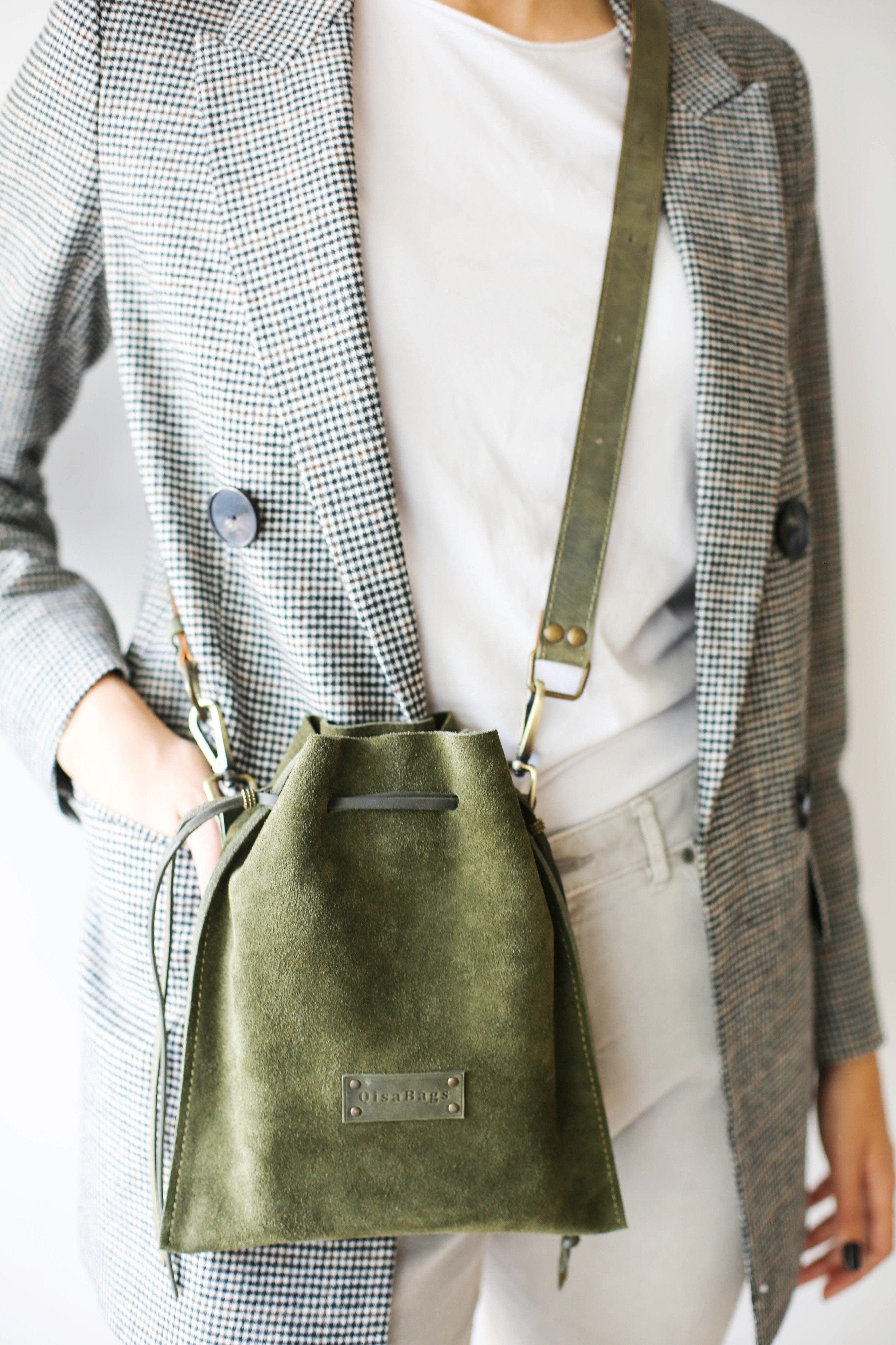 suede crossbody bag