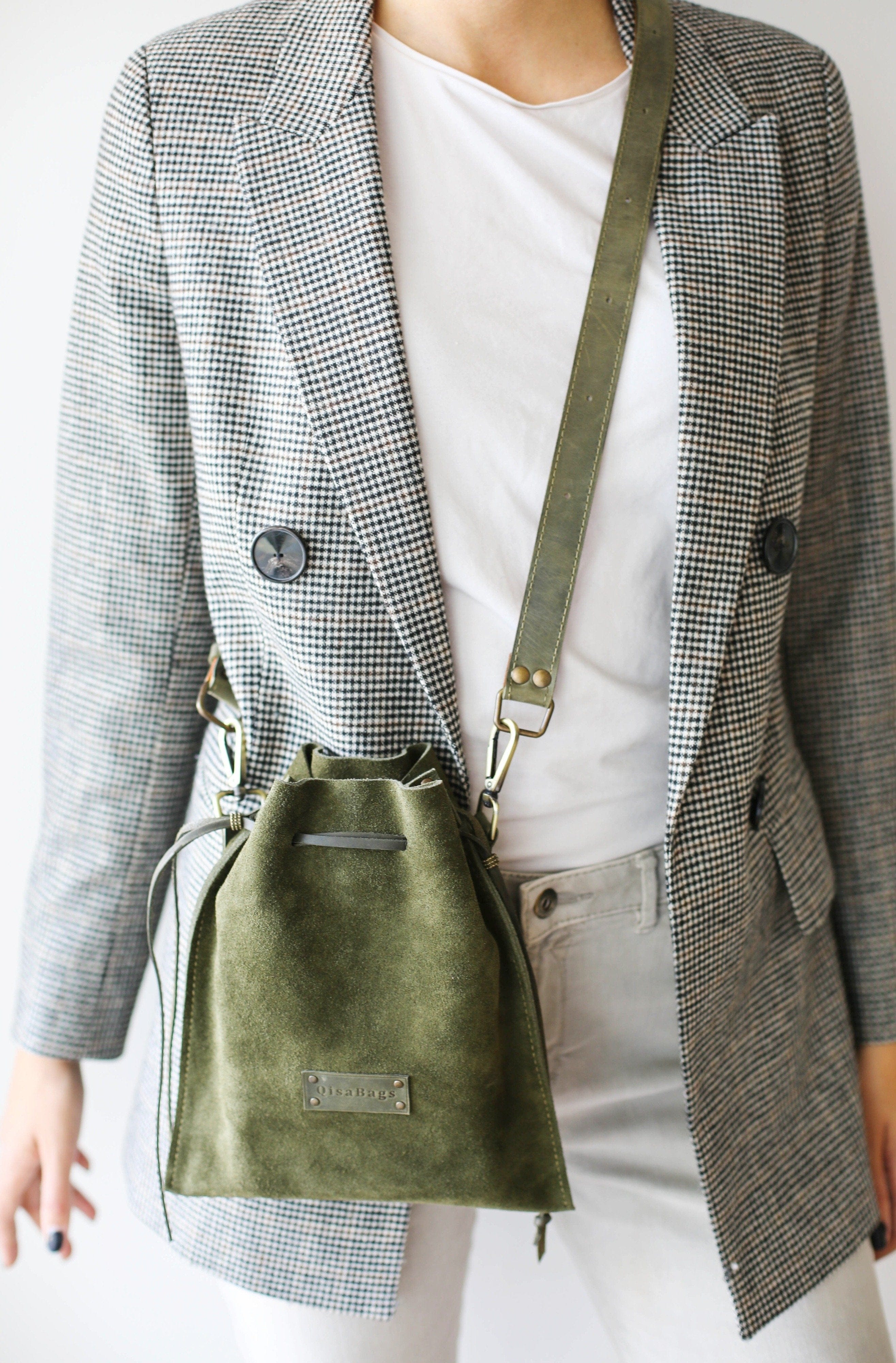 Green Suede bag