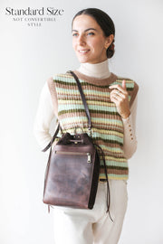 brown designer leather handbag 
