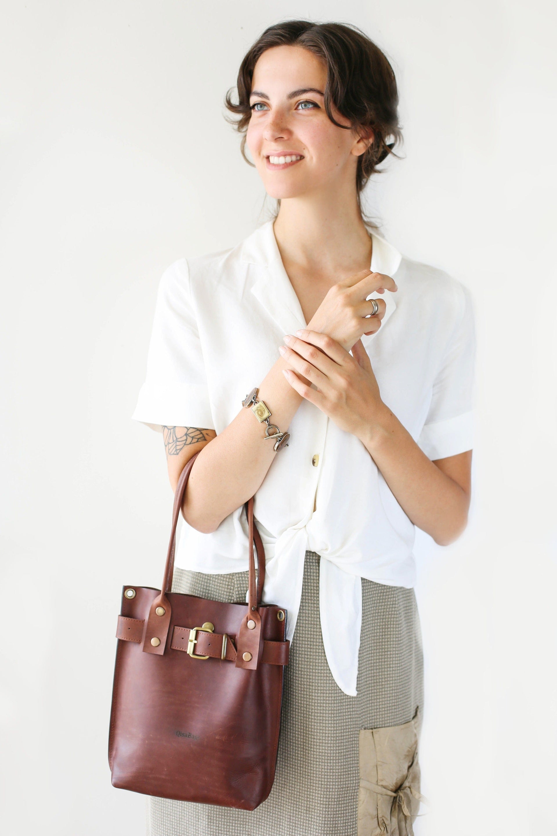 Brown Leather Bag for women