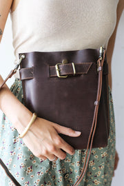 mini leather handbag