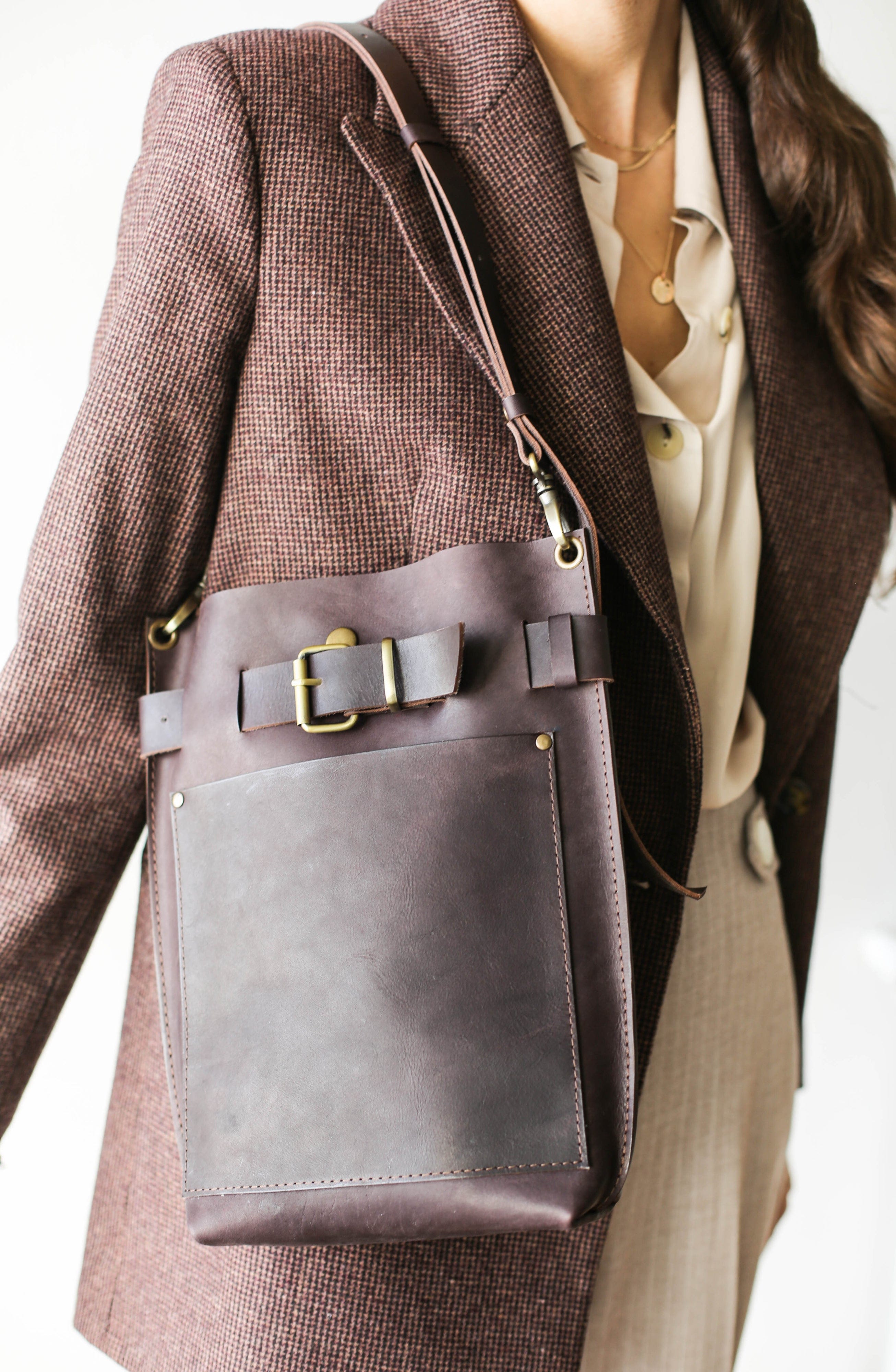 Brown Leather Handbag