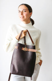 Designer Leather Backpack for women