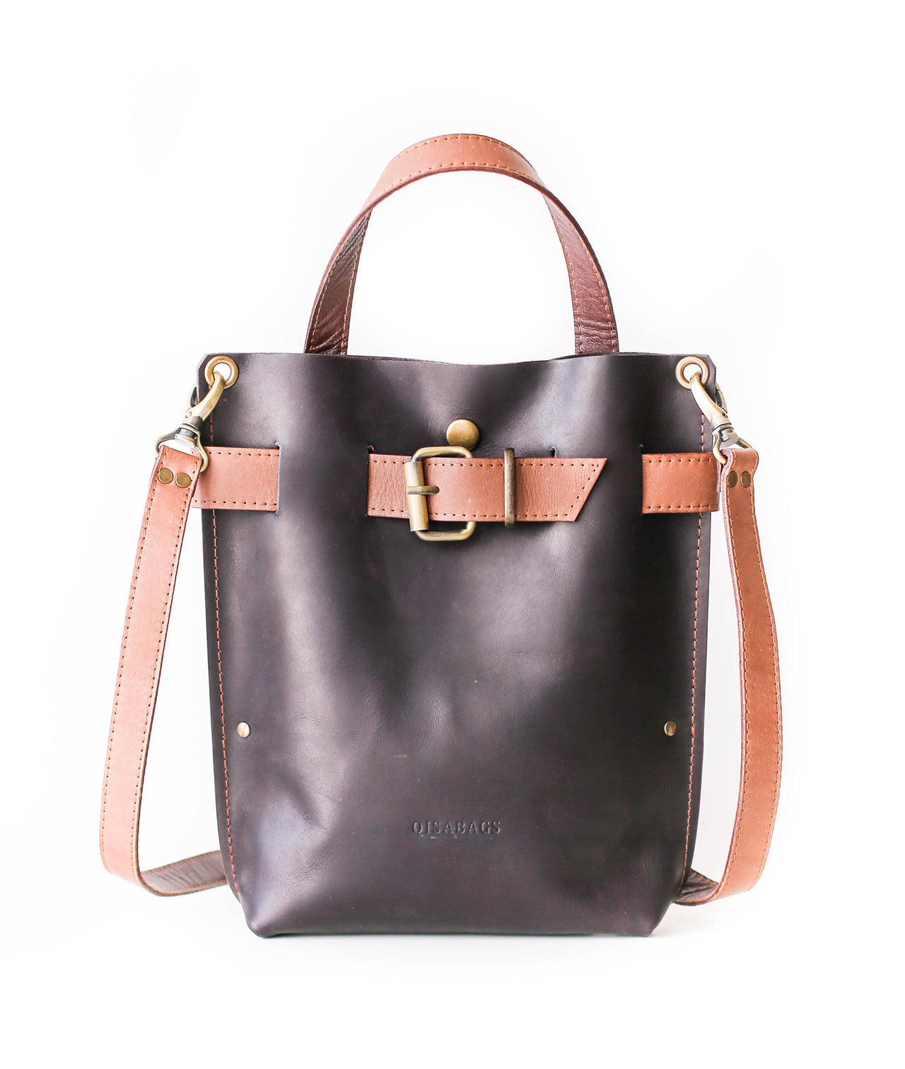 minimalist leather backpack
