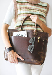 leather laptop handbag for women