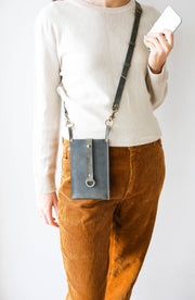 small leather cross body purse