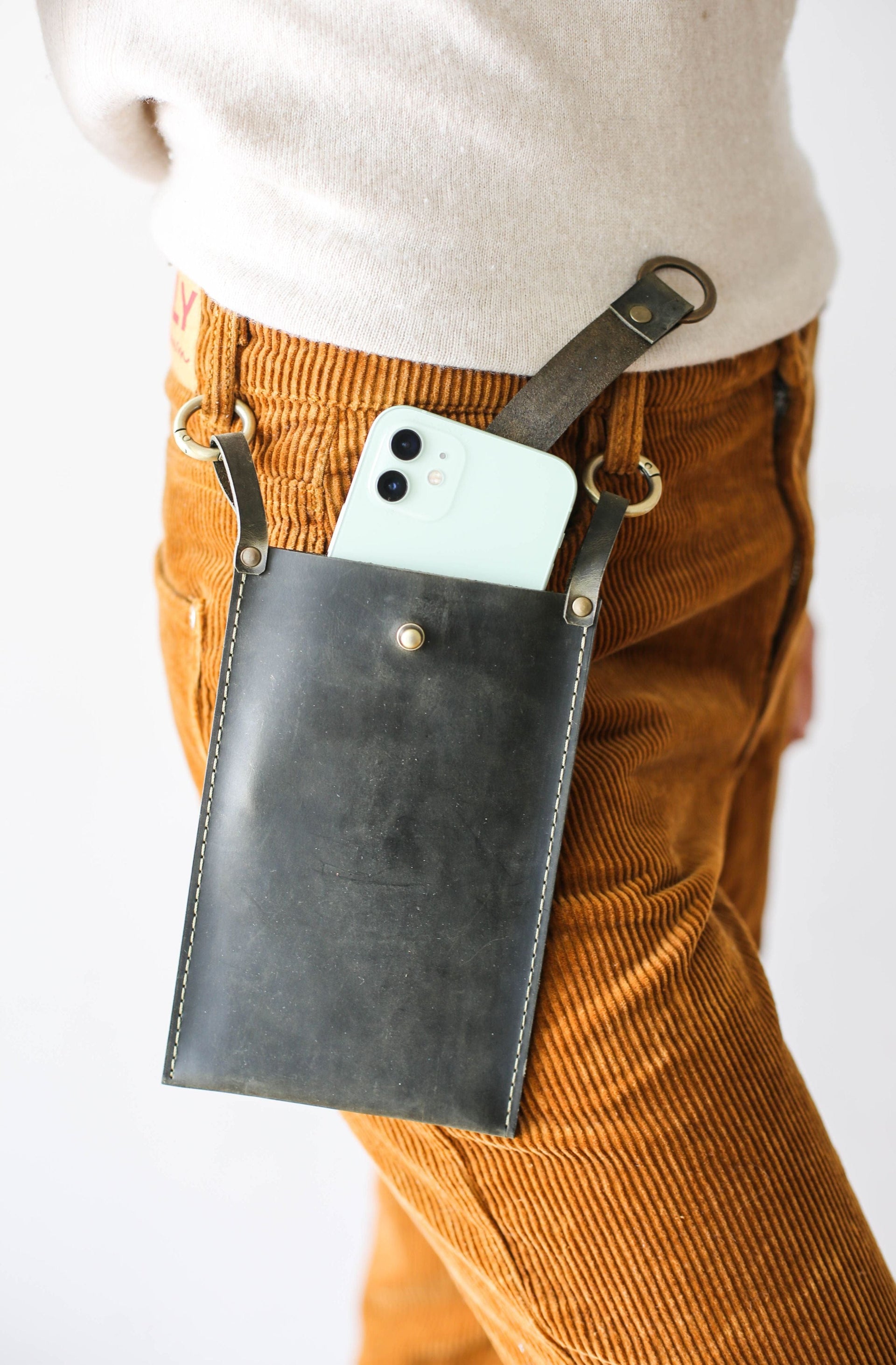 leather phone bag for women