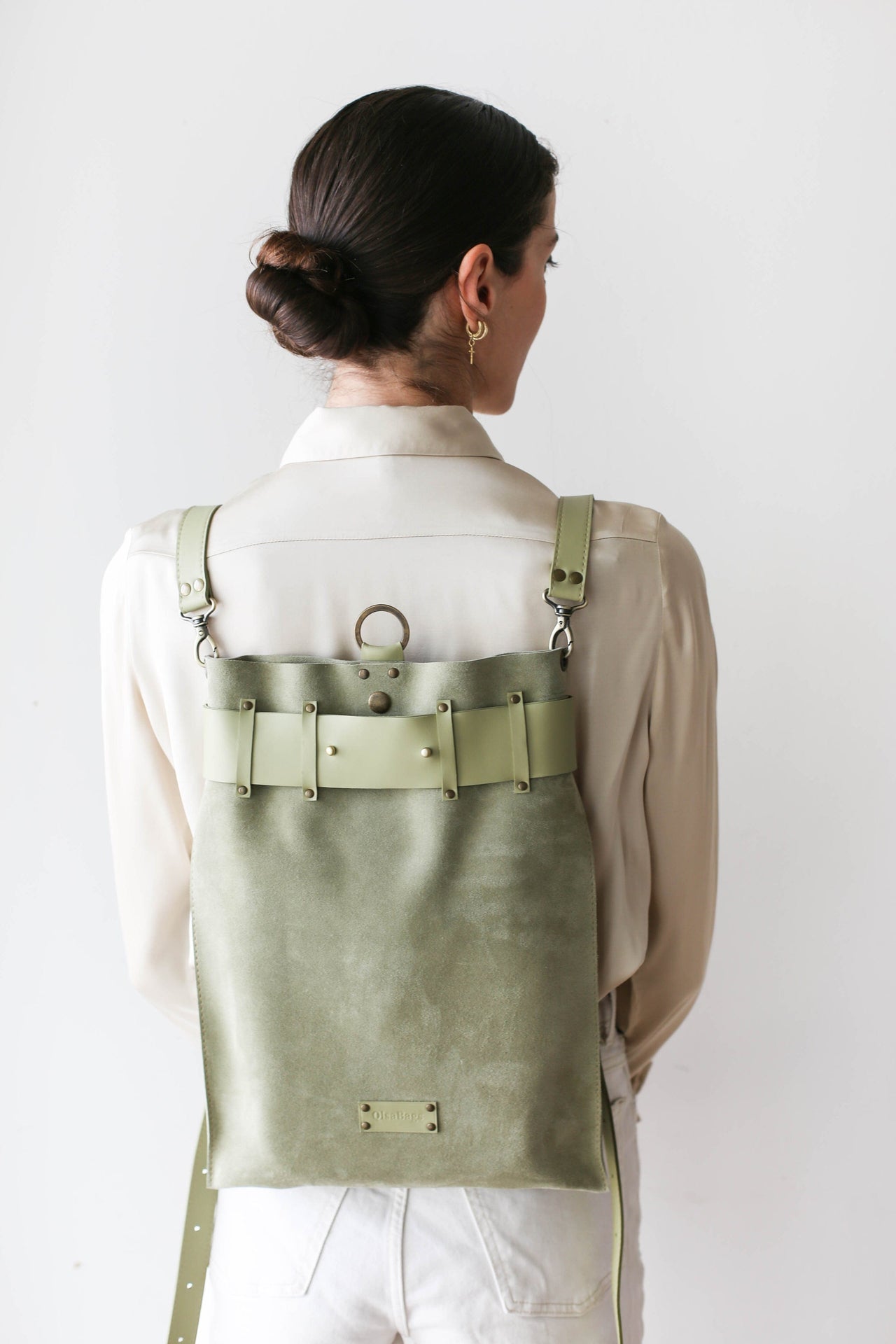 Suede Backpack, Durable, High-End Style