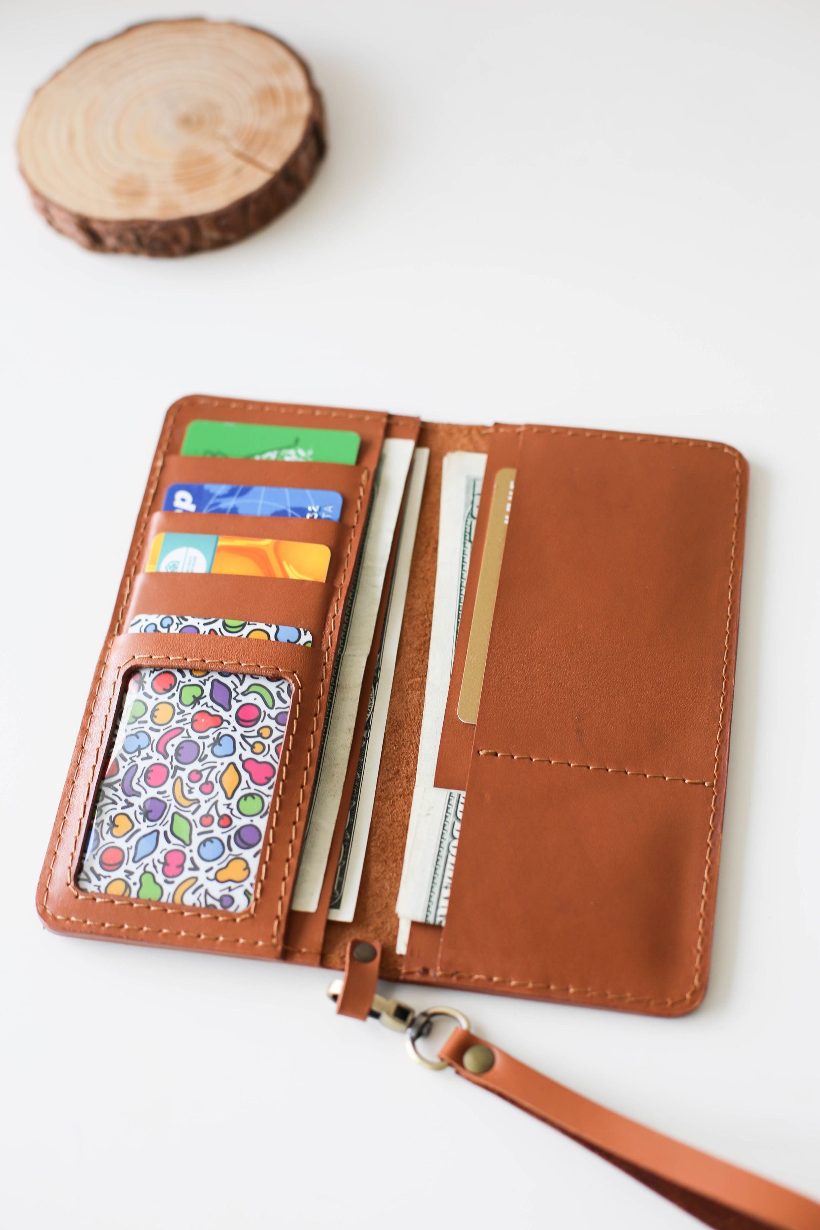 Light Brown Bifold Leather Wallet - N01