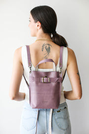 leather backpack purse for women