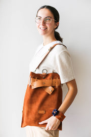 leather purse brown