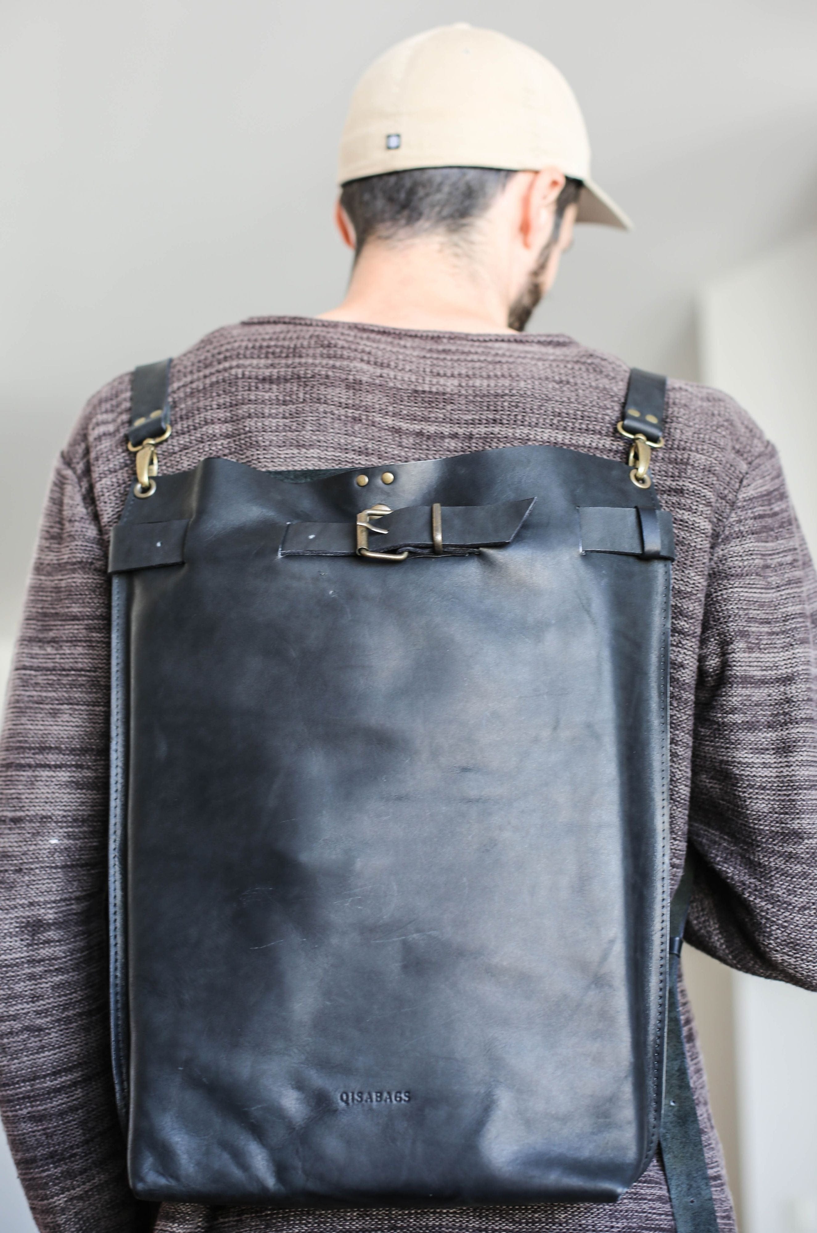 mens leather laptop bag