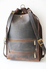 Brown Leather backpack