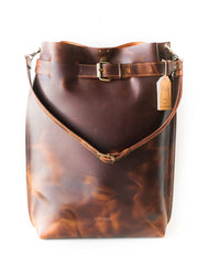 Brown Leather Backpack Mens