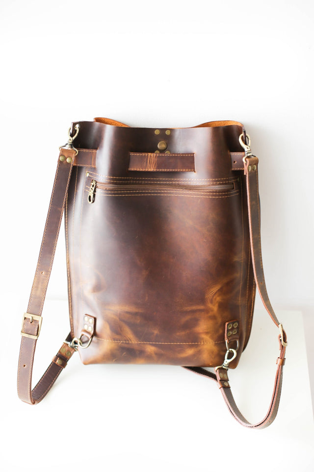 Men's Leather Backpacks | Brown Leather Backpack Mens