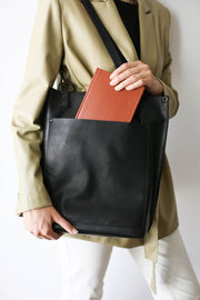 Leather school bag