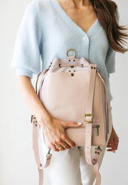 leather backpack laptop