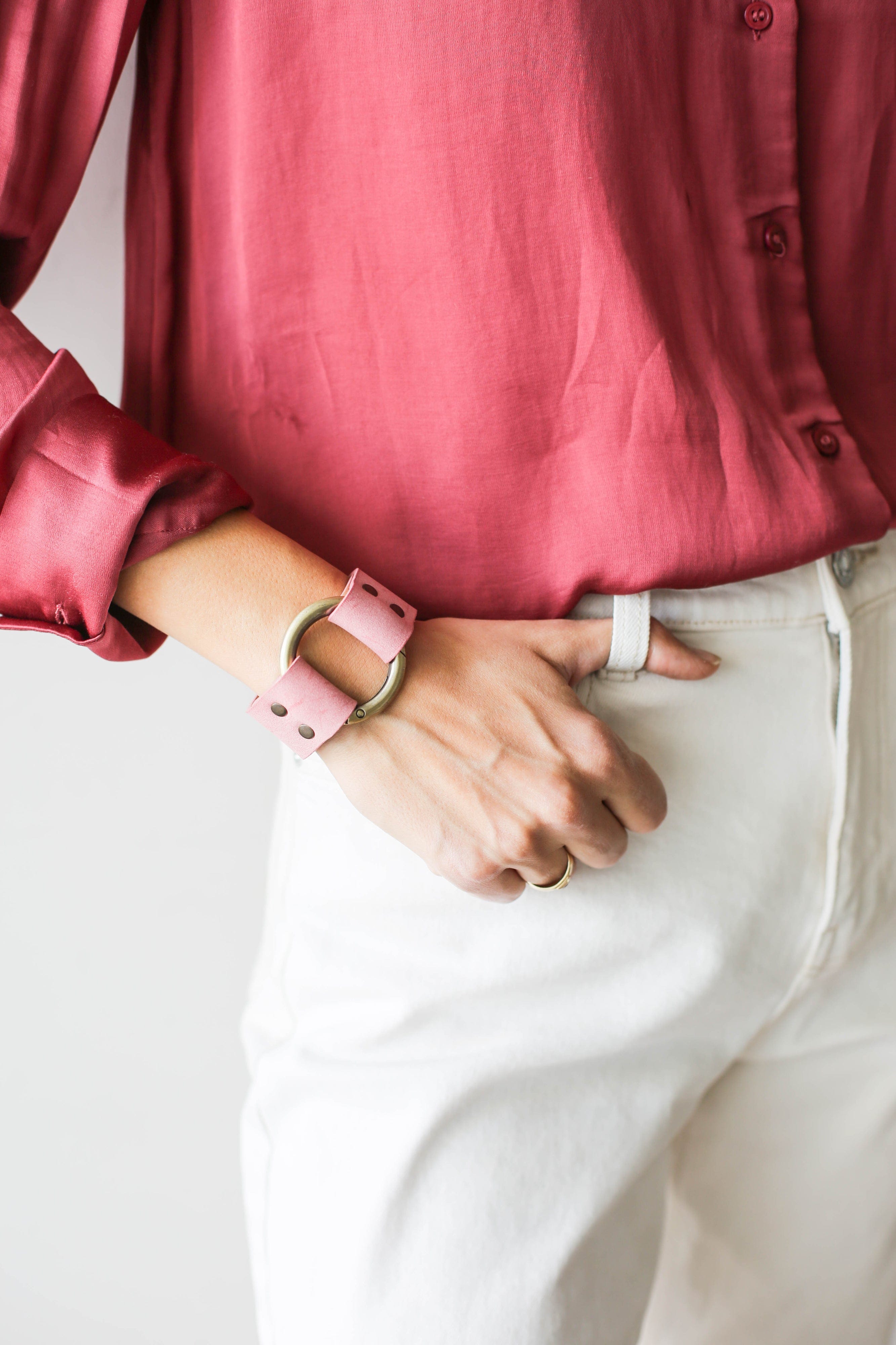 Handmade Leather Cuff Bracelet