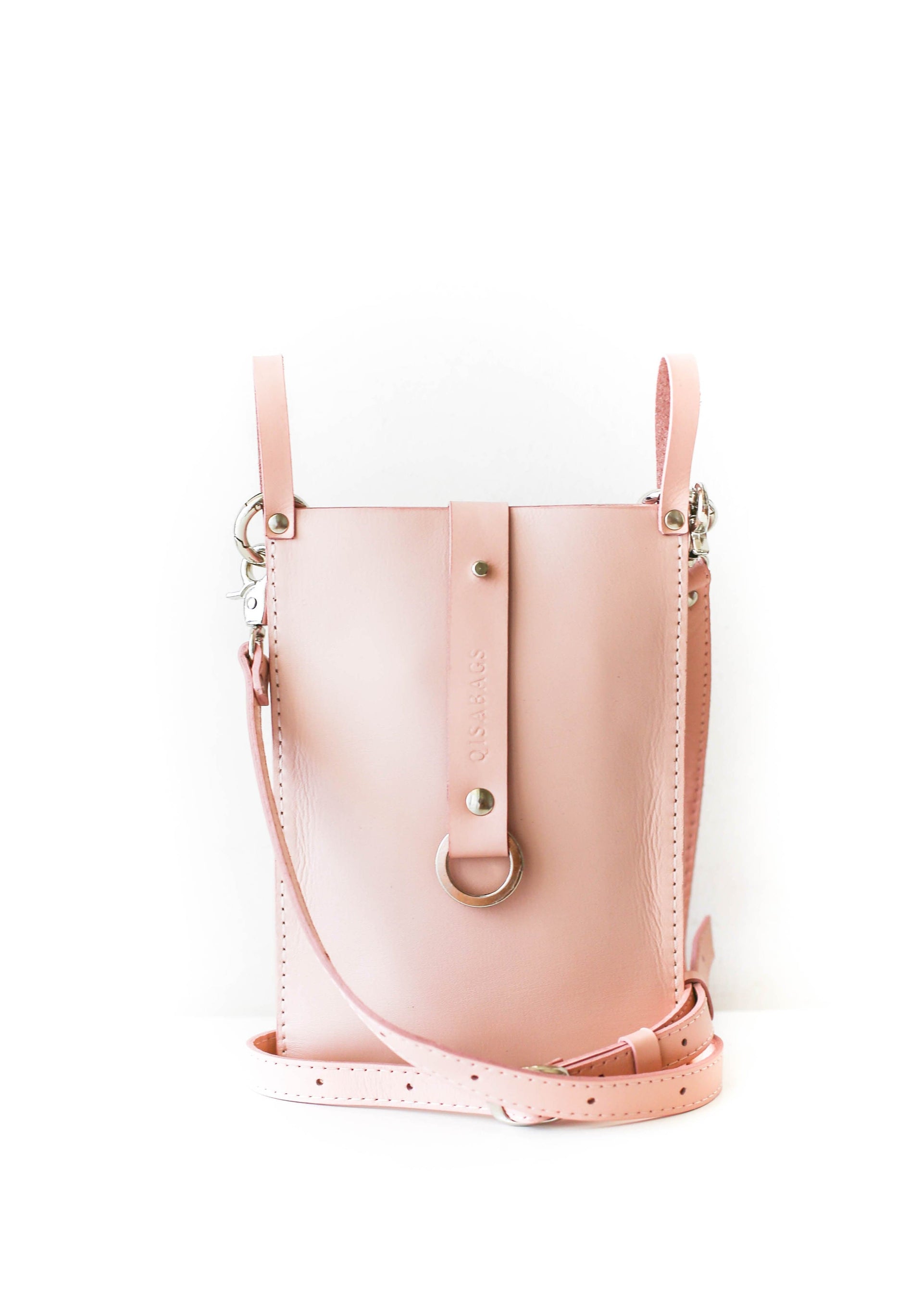 pink leather purse 