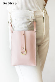 mini leather phone bag for women
