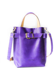 Violet leather bag