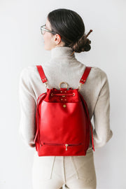 leather backpack laptop womens