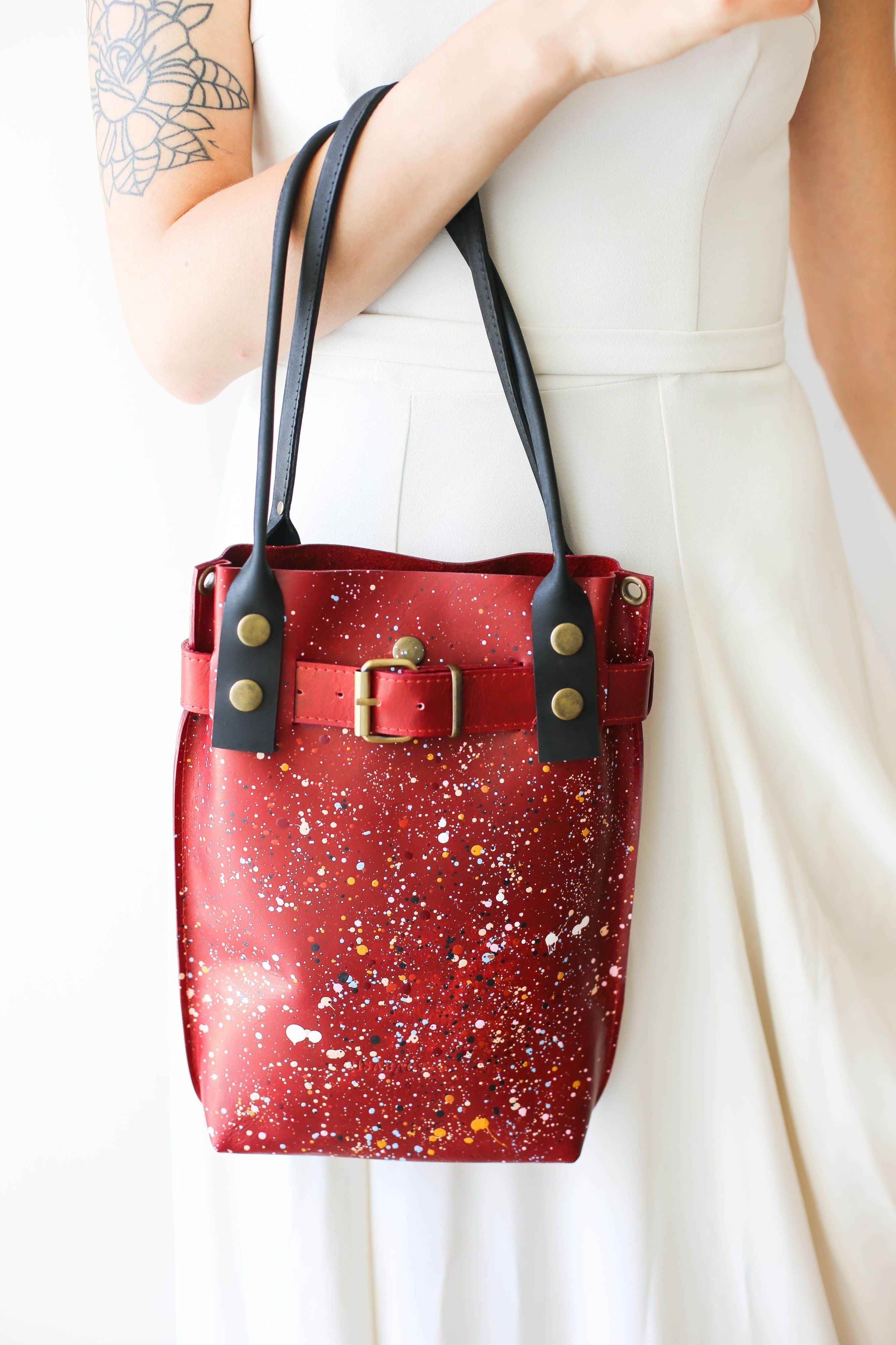 Red Leather Handbag