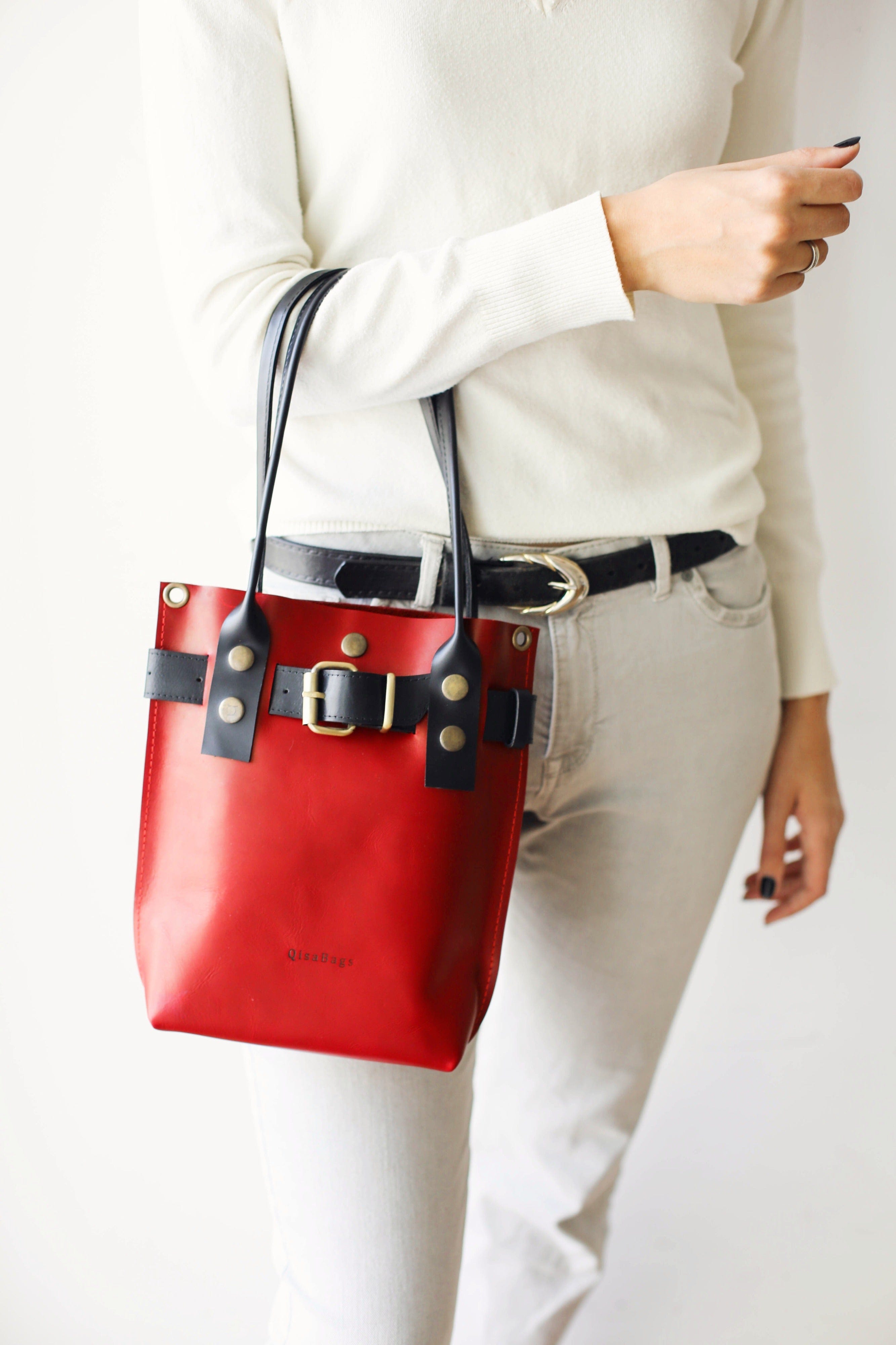 Red Leather Purse