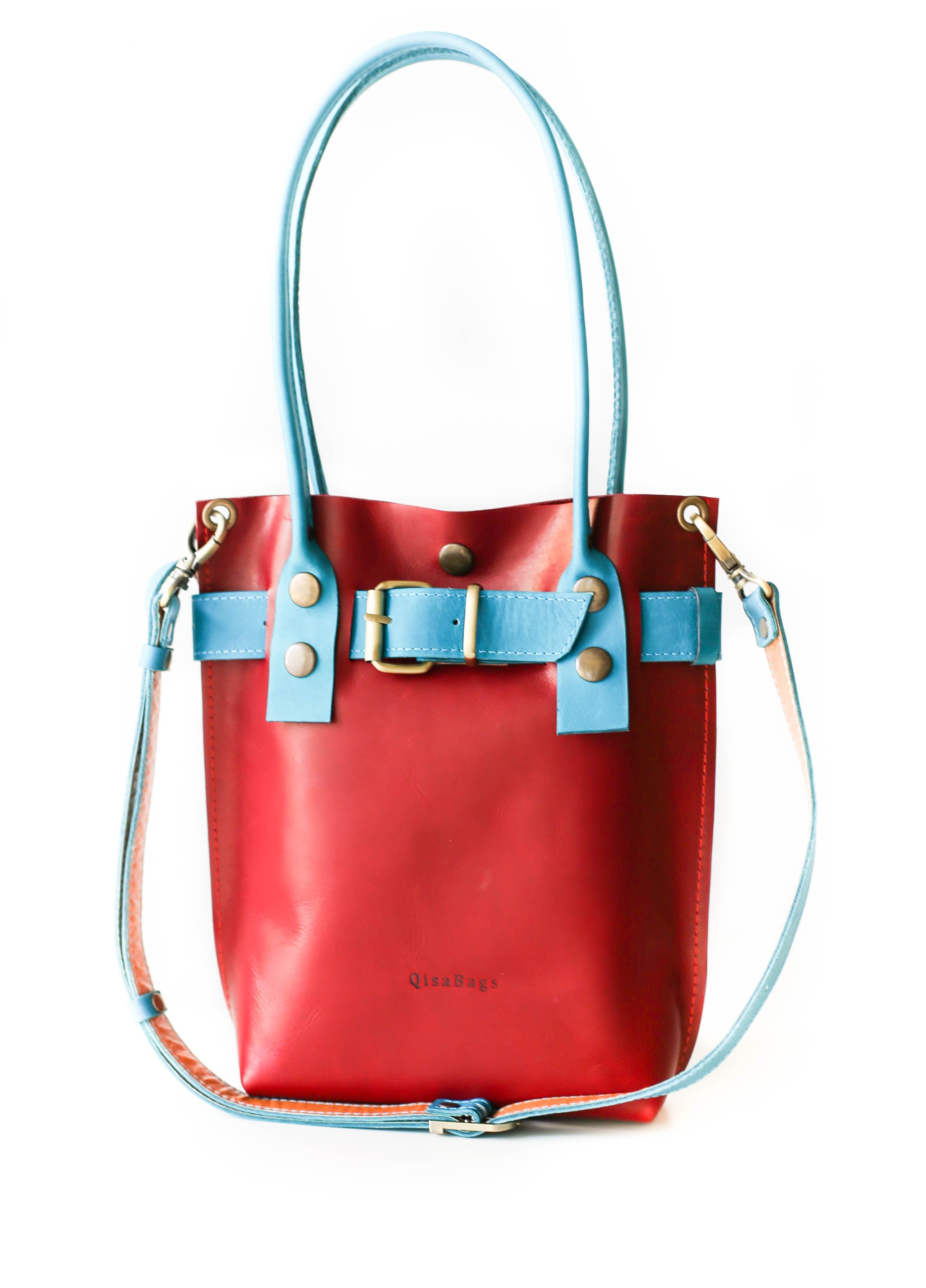 Red Leather Handbag