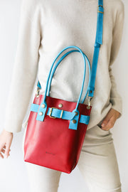 Red Leather crossbody bag