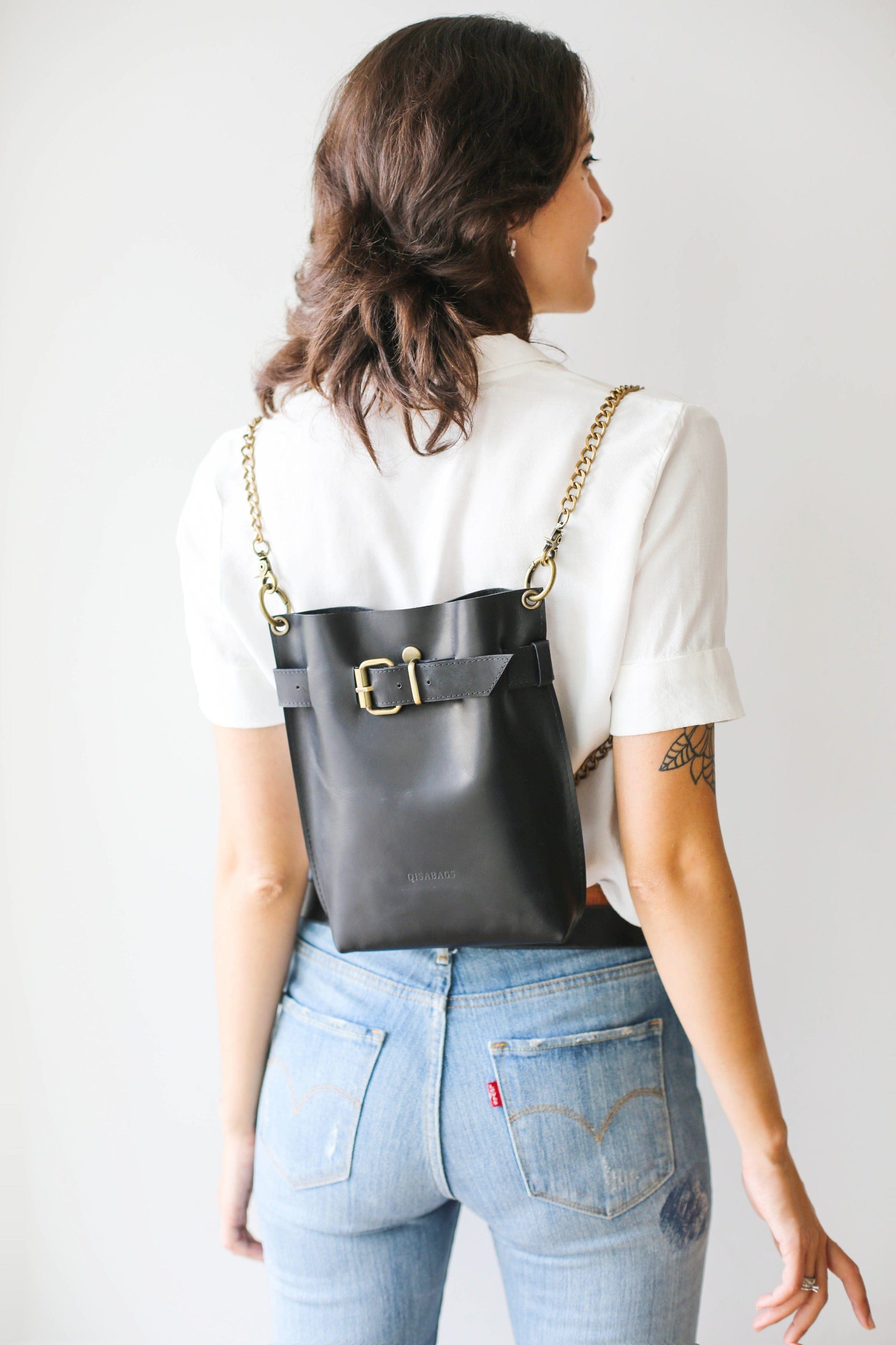 Stylish Mini Leather backpack for women