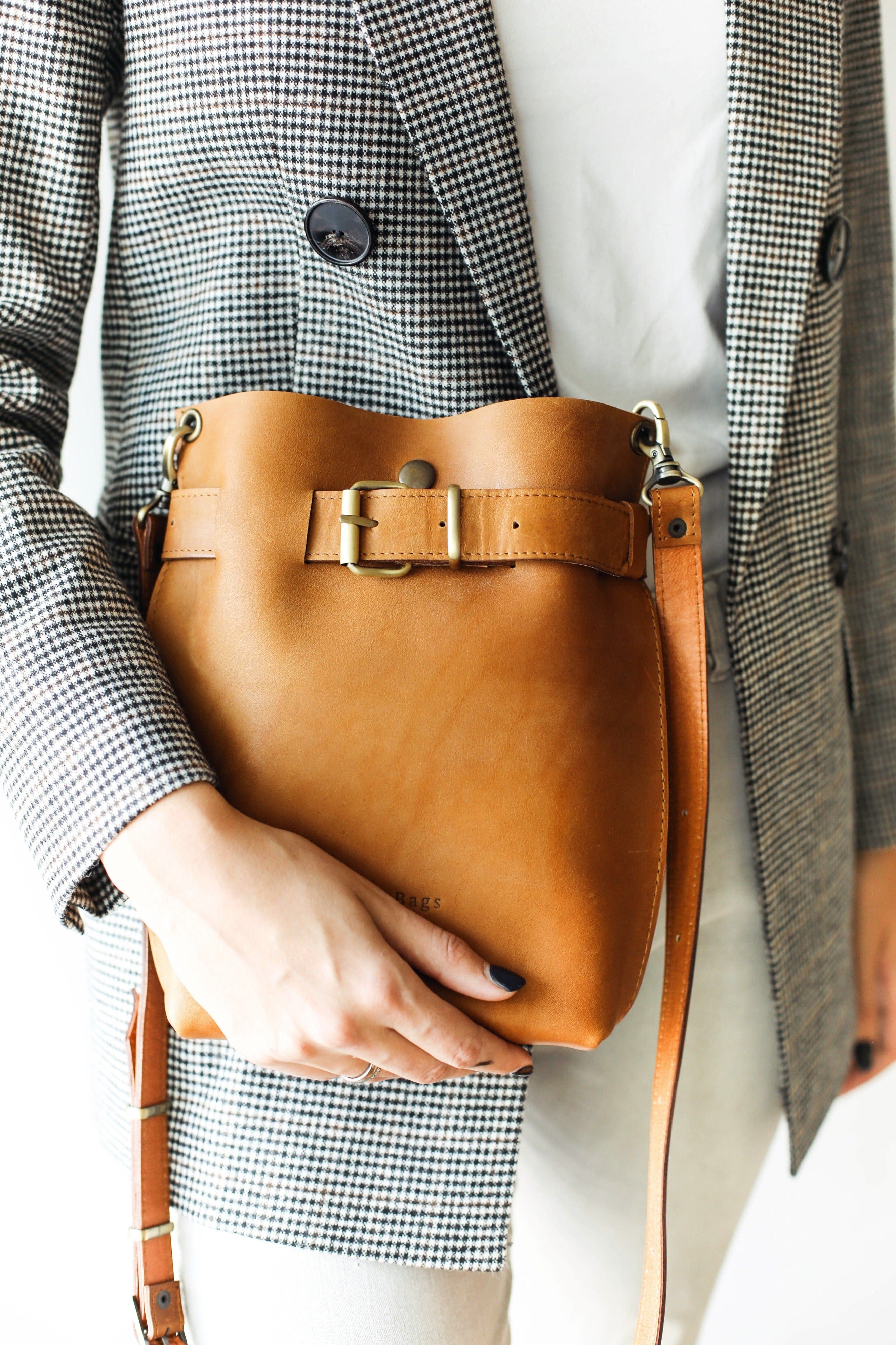 brown leather backpacks