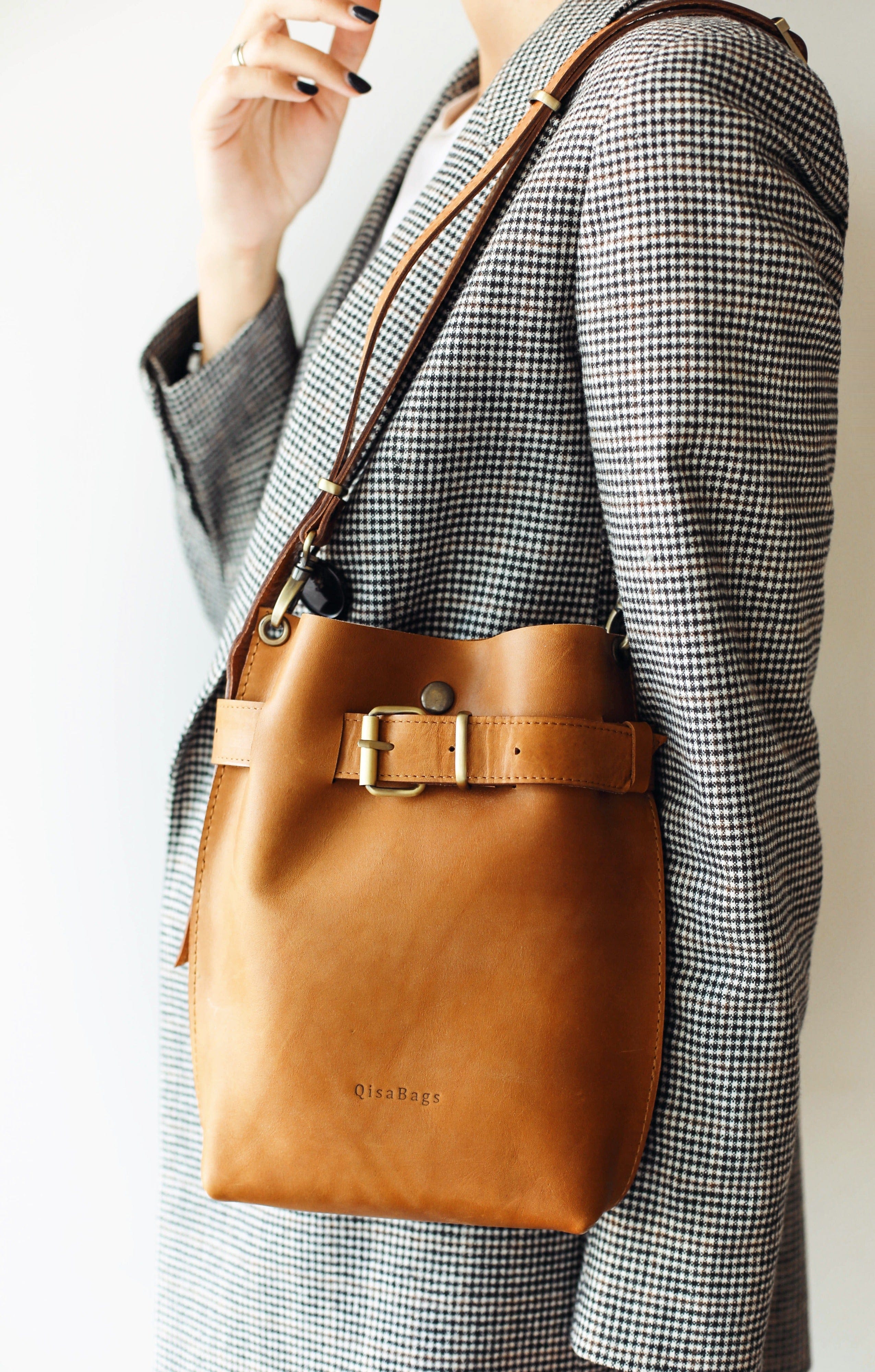 Brown Leather Handbag