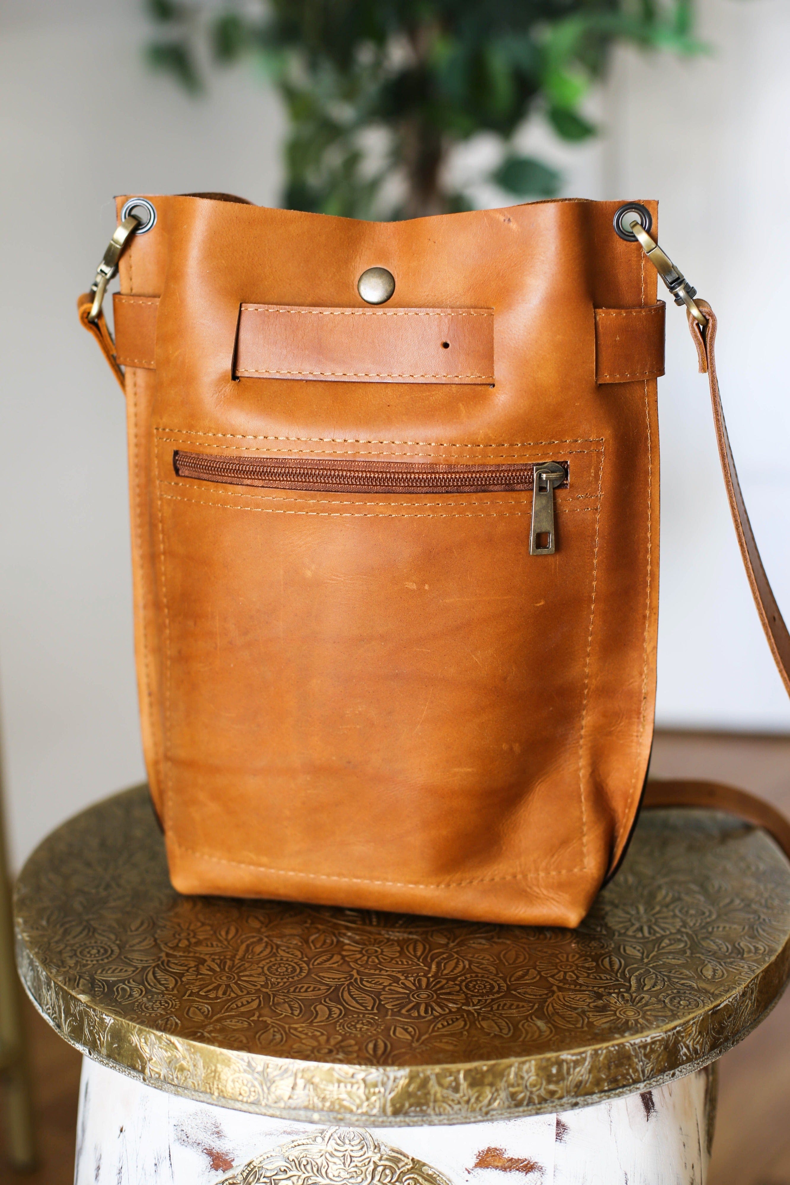 Brown Small Leather Bag