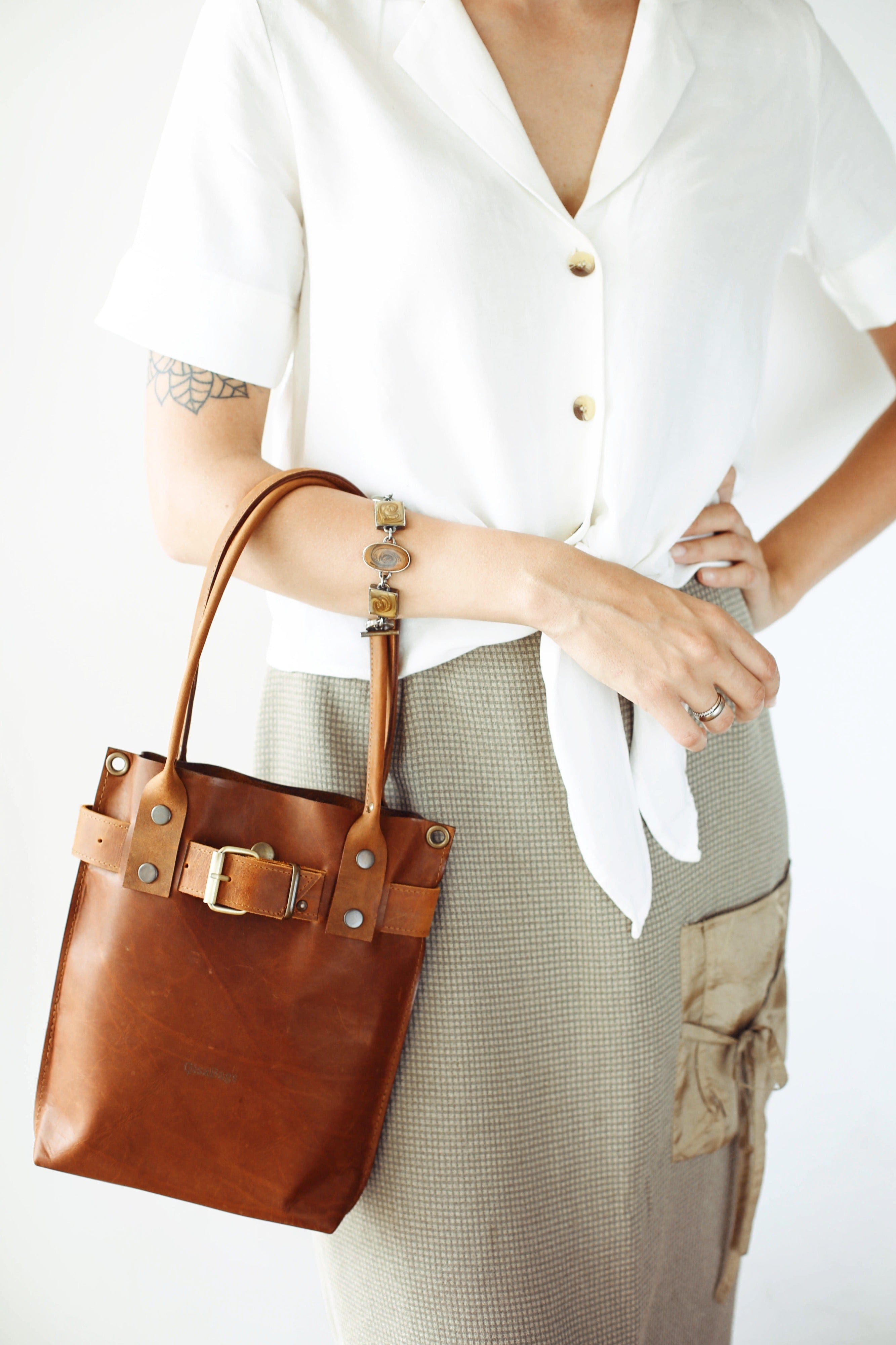 Handmade Brown Handbag