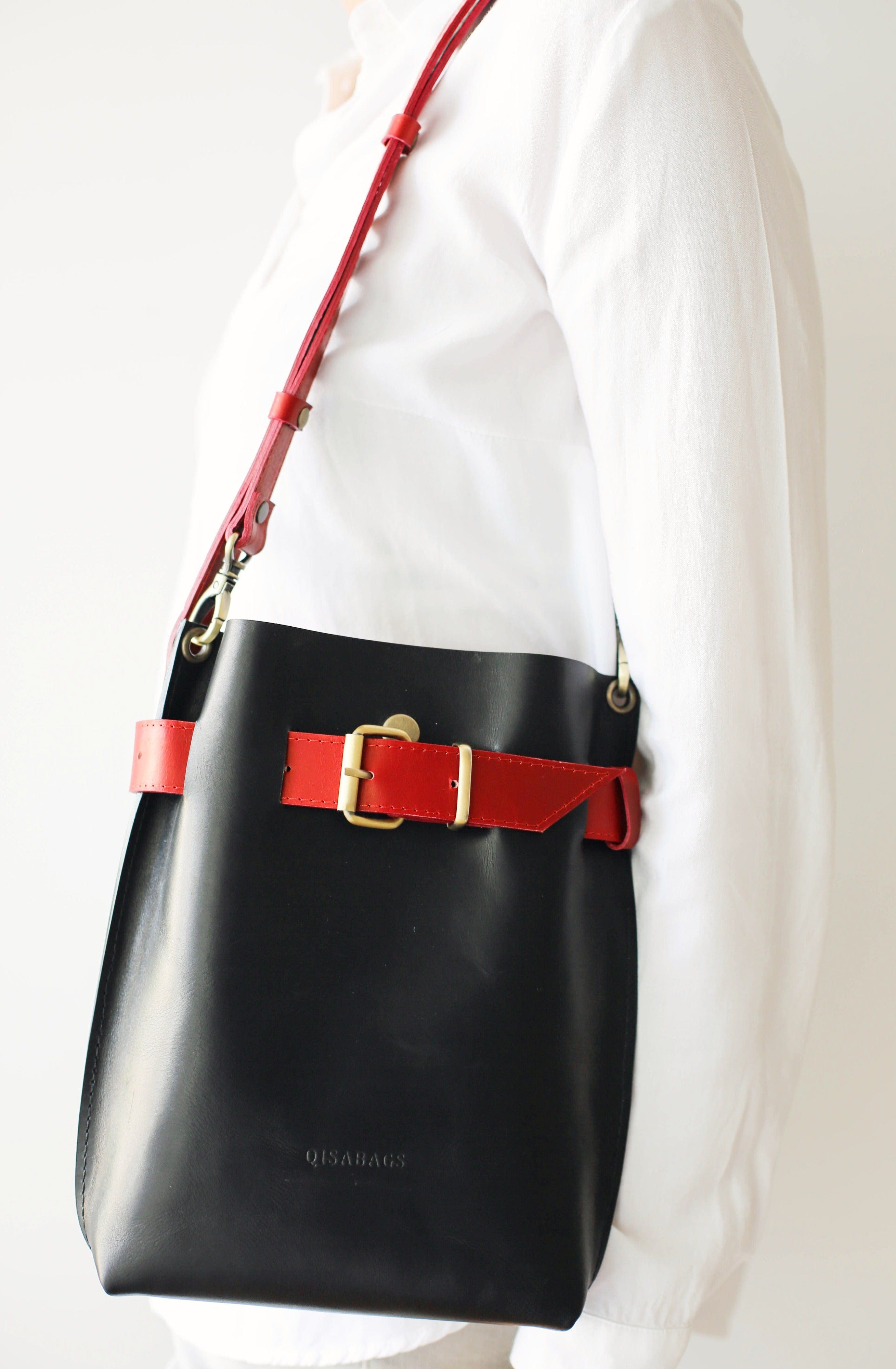 Black Leather Handbag